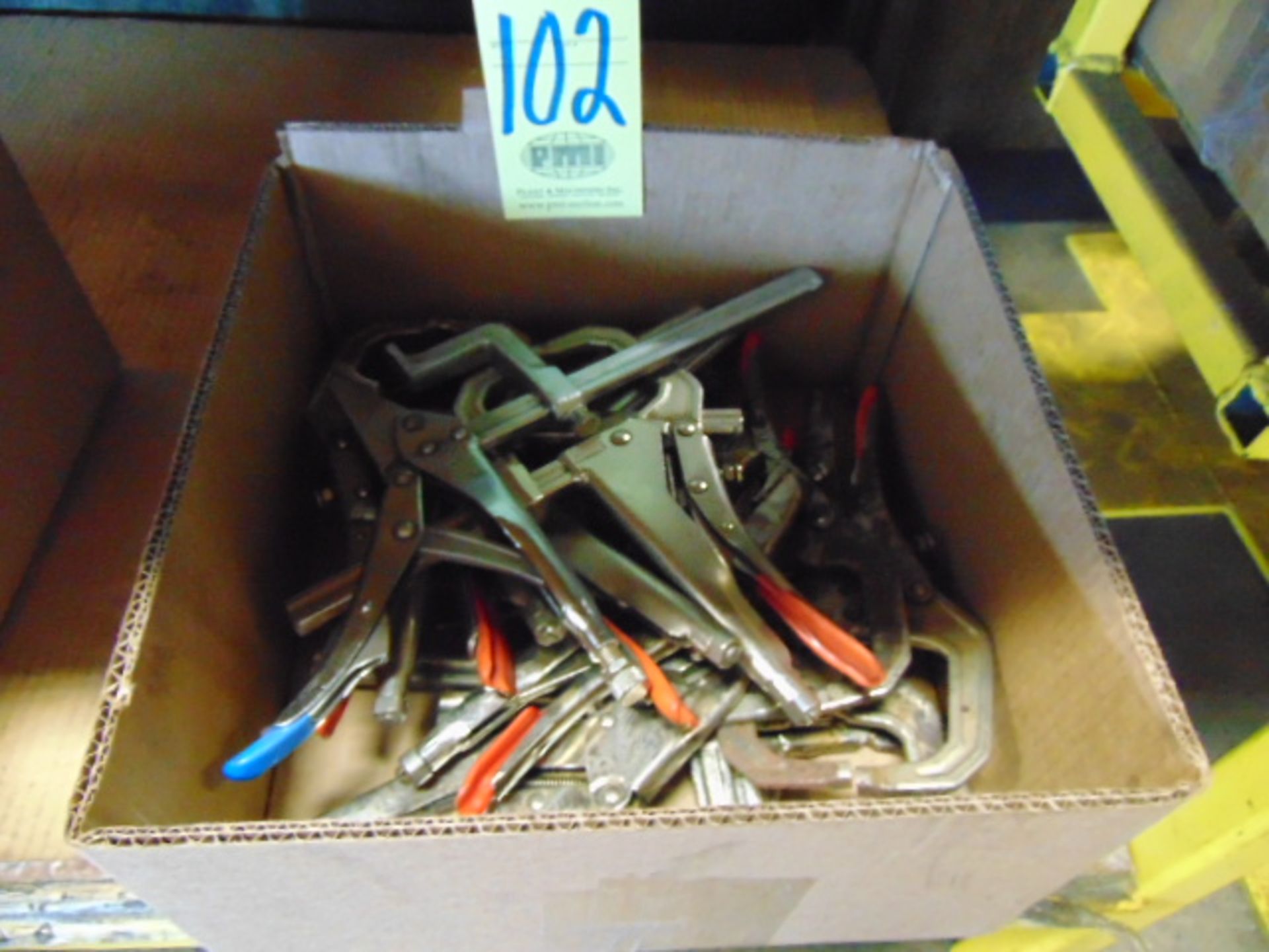LOT OF CLAMPS, assorted (in one box)