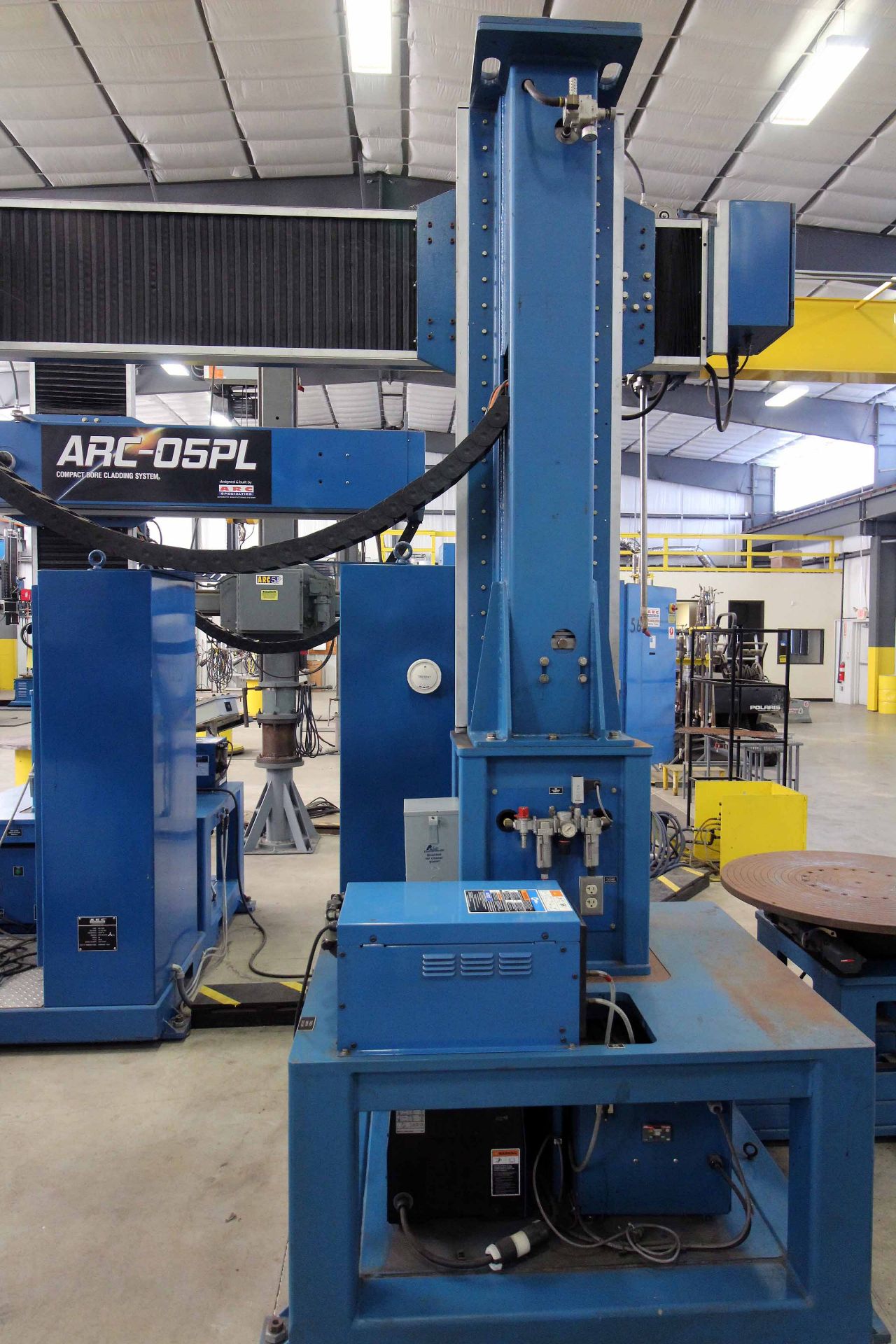 BORE CLADDING SYSTEM, ARC SPECIALTIES MDL. ARC-05PL, new 2014, 5,000 amps, Miller Mdl. XMT450 CC/ - Image 5 of 5