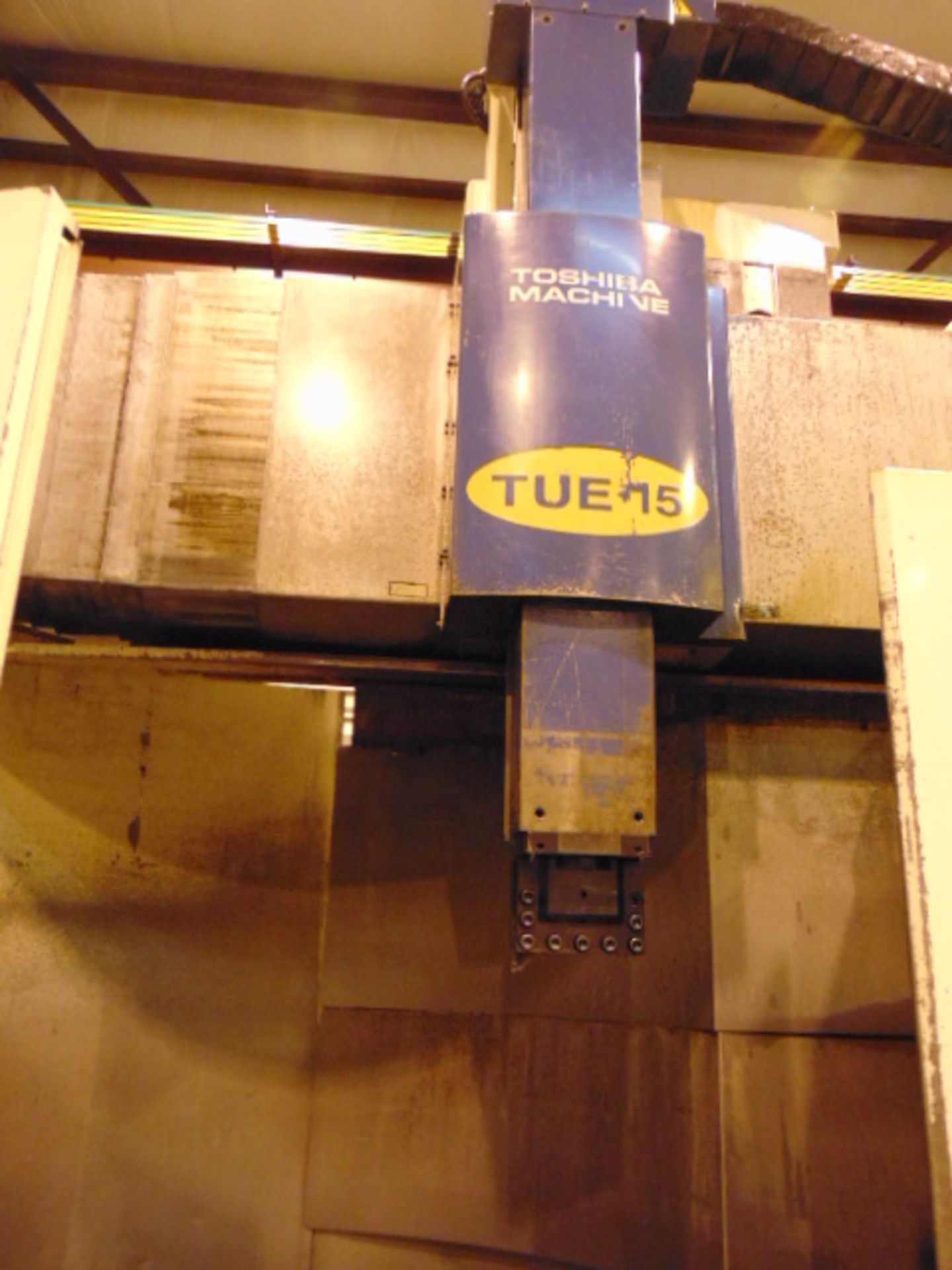 CNC VERTICAL BORING MILL, TOSHIBA MDL. TUE15, new 2001, Fanuc Series 18T CNC control, 59” plain - Image 6 of 16