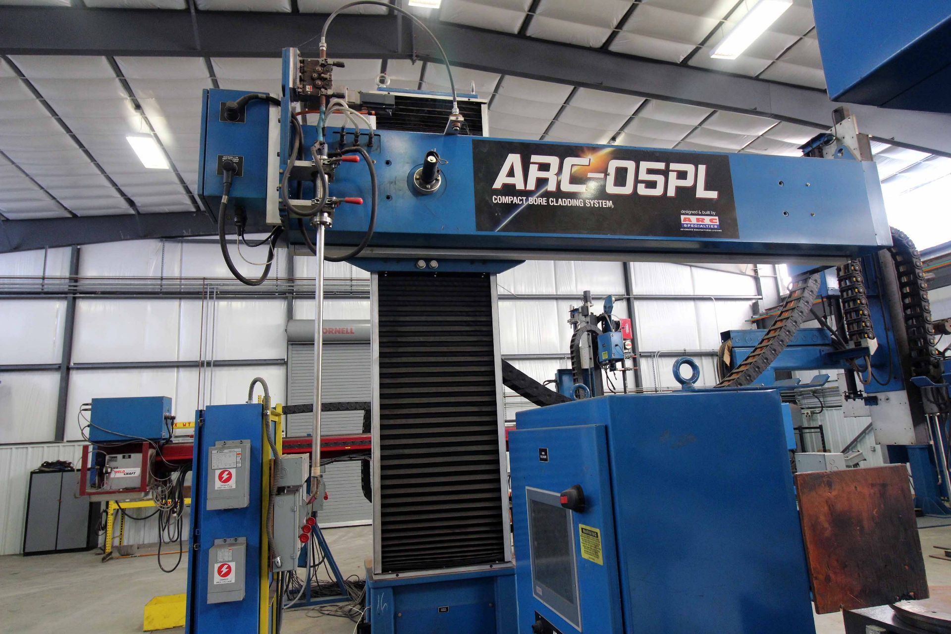 BORE CLADDING SYSTEM, ARC SPECIALTIES MDL. ARC-05PL, new 2014, 5,000 amps, Miller Mdl. XMT450 CC/ - Image 3 of 5