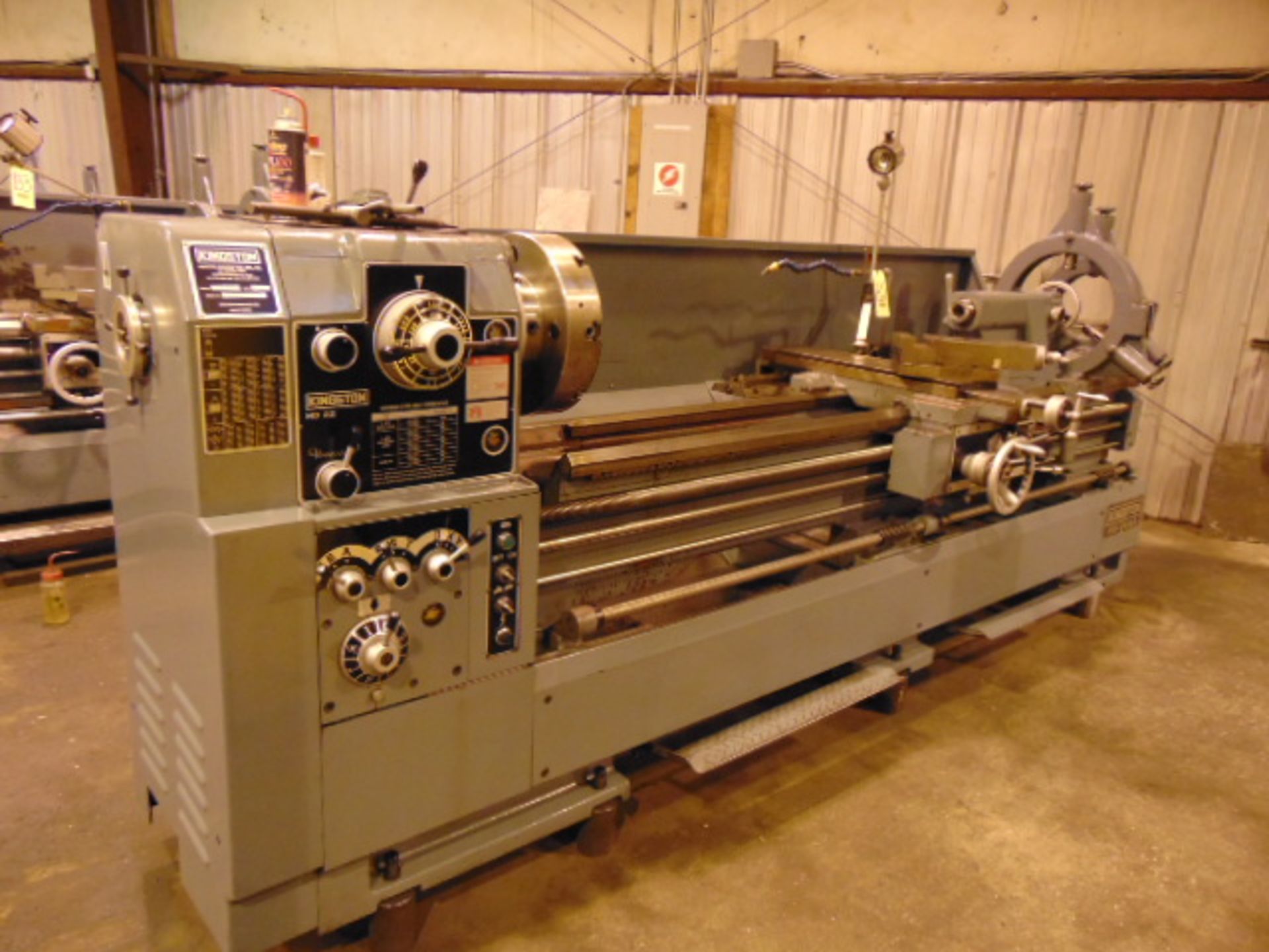 GAP BED ENGINE LATHE, KINGSTON 22” X 90” MDL. HD2290, new 2014, 31.3" sw. in gap, 13" sw. over