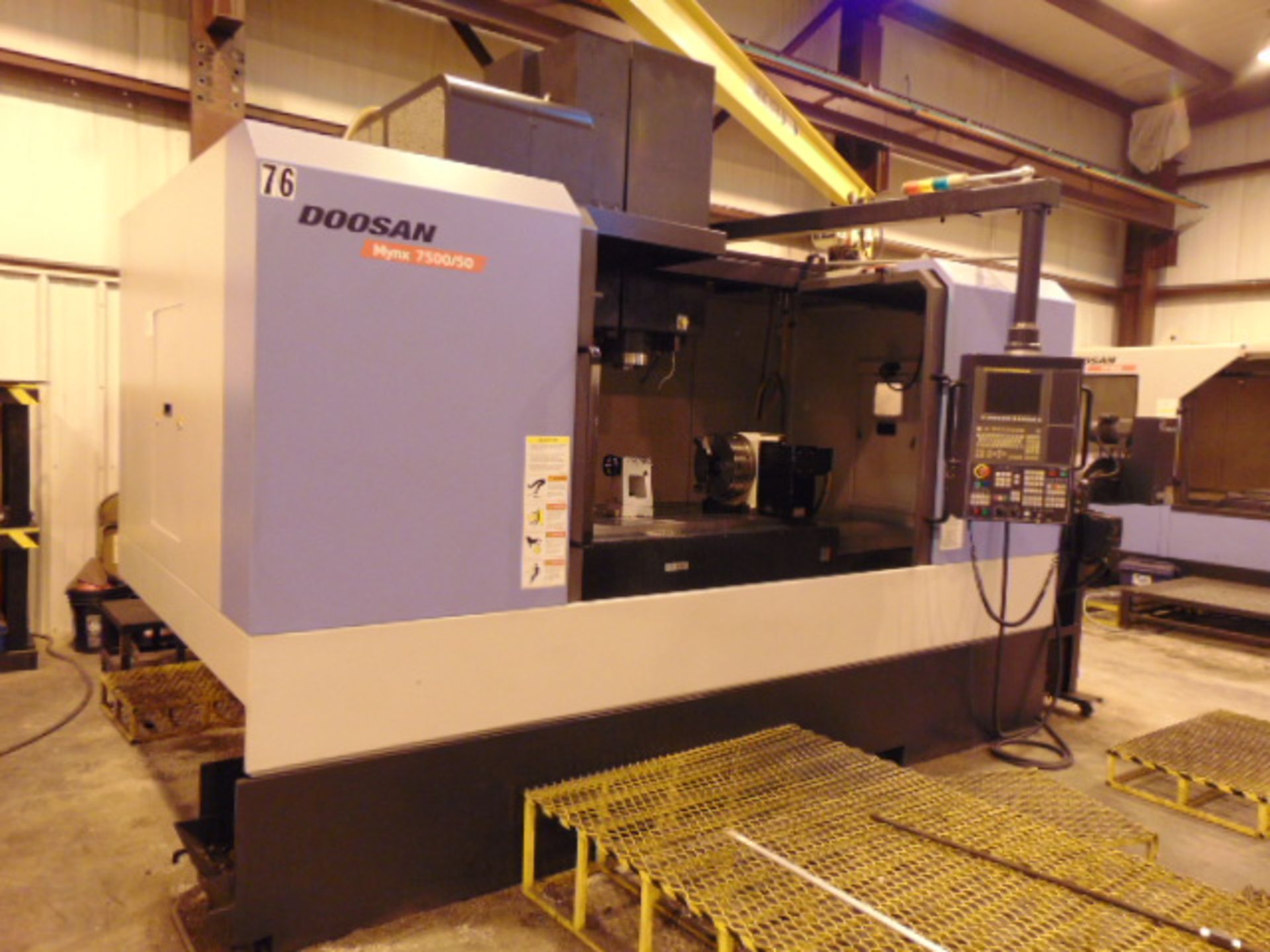 CNC VERTICAL MACHINING CENTER, DOOSAN MYNX MDL. 7500/50 4-AXIS, new 2014, Doosan Fanuc I Series - Image 2 of 15