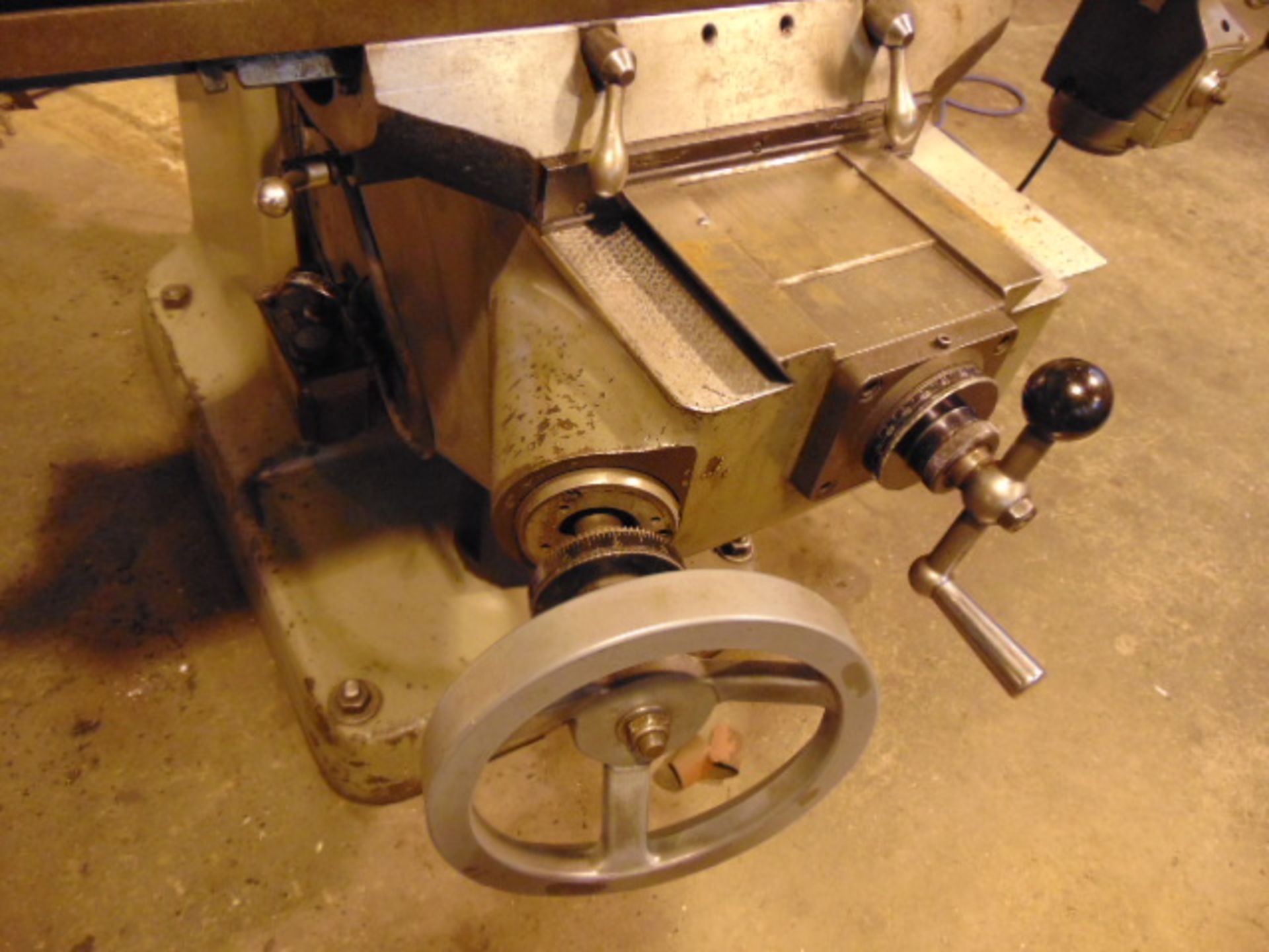 VERTICAL TURRET MILL, BRIDGEPORT SERIES 1, 9” x 48” table, riser, 2 HP variable spd. head, Newall - Image 6 of 6