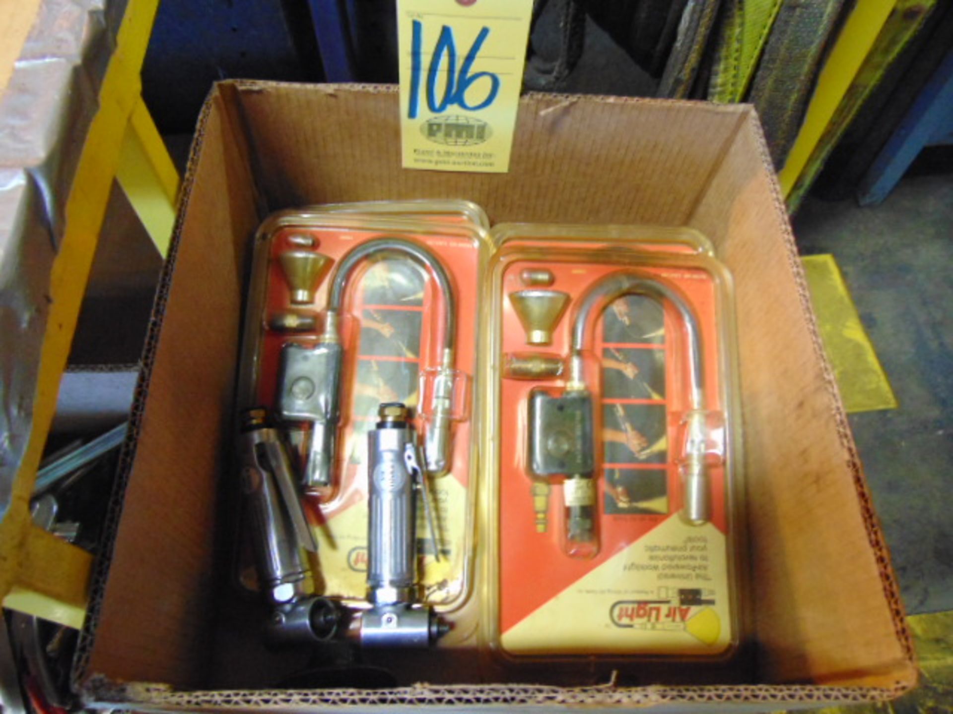 LOT CONSISTING OF: (2) air tools & air lights