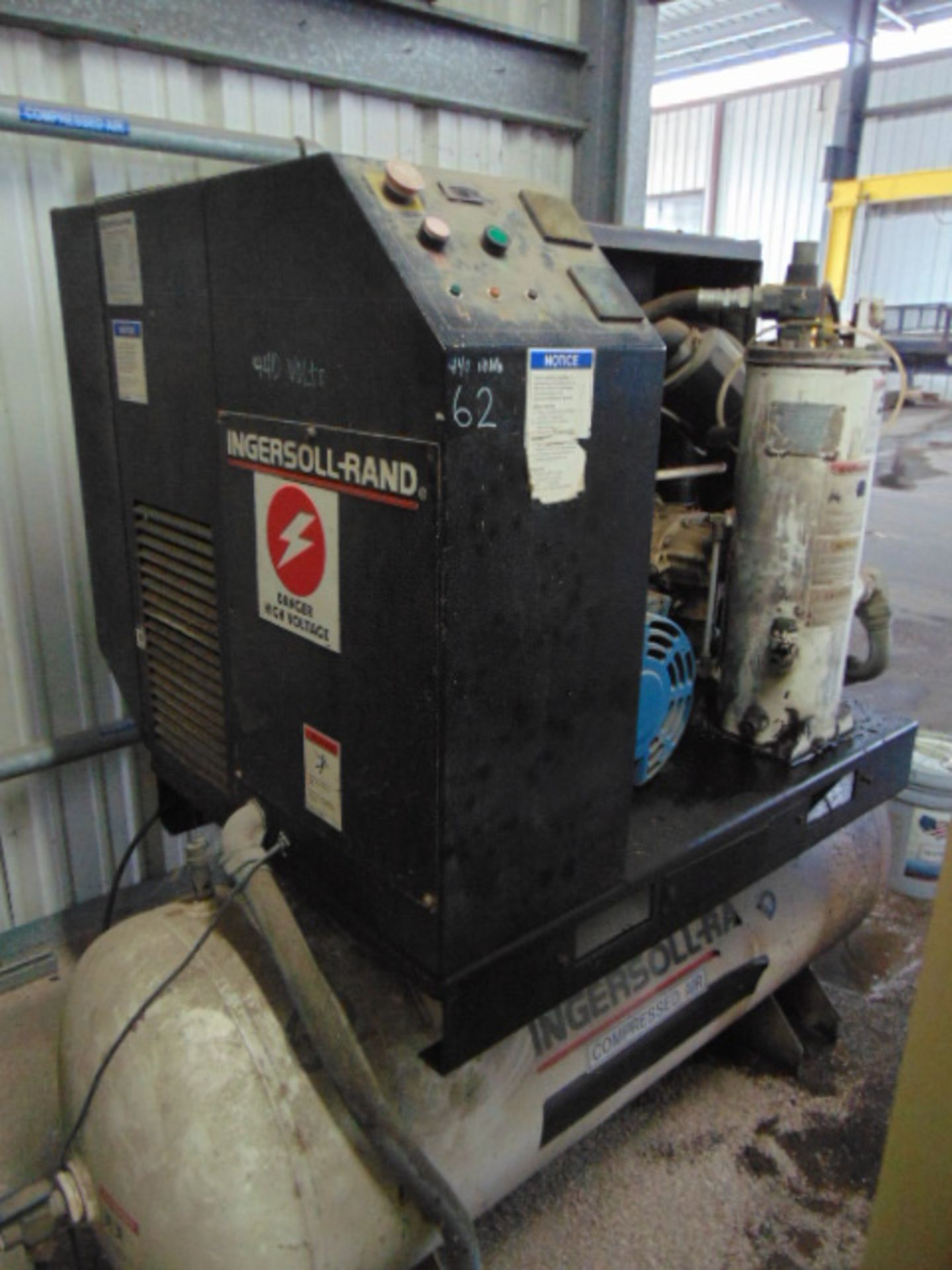 ROTARY SCREW AIR COMPRESSOR, INGERSOLL RAND MDL. SSR-EP25, 25 HP motor, S/N JX0255U99163 - Image 2 of 4