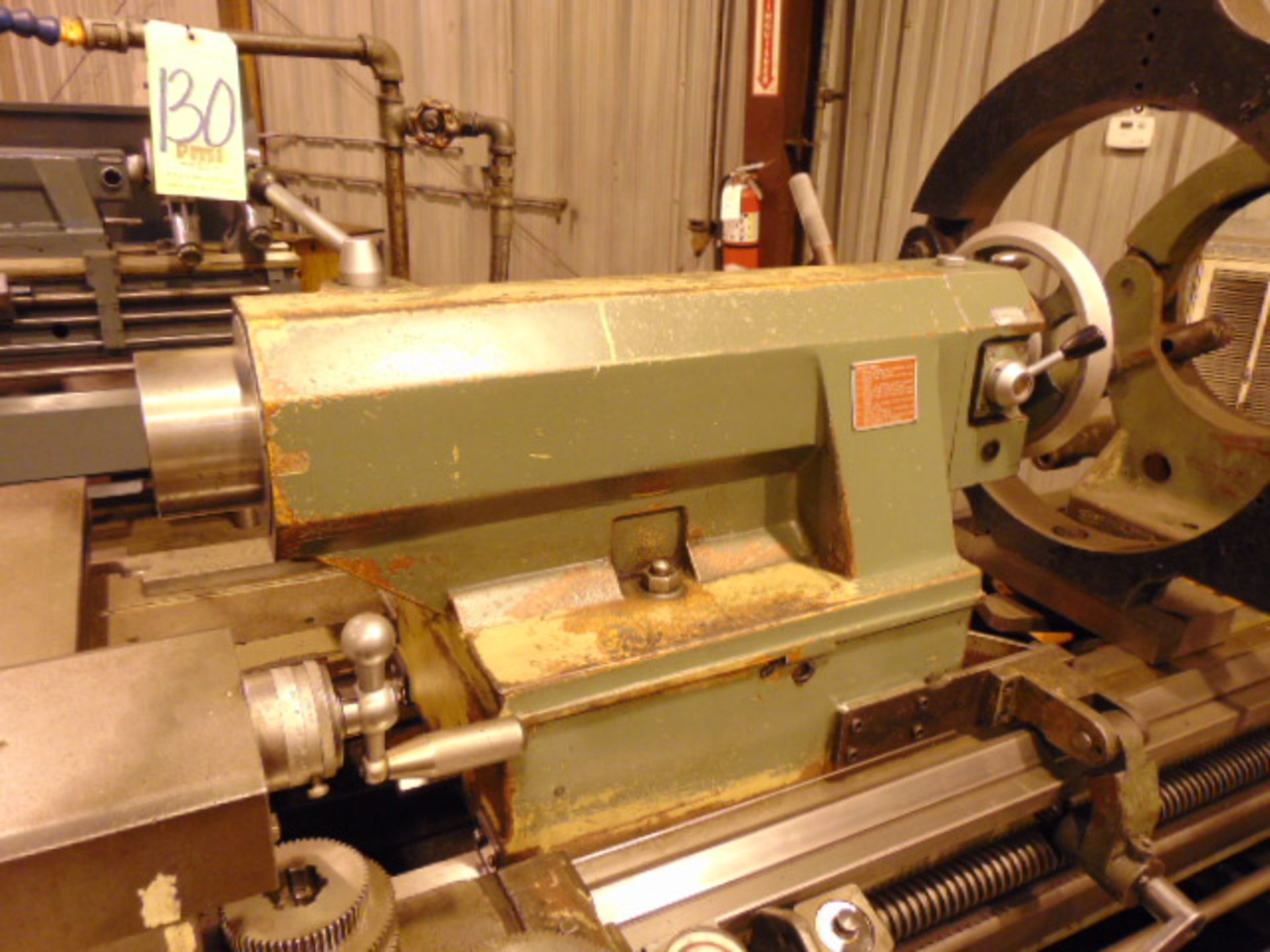 GAP BED ENGINE LATHE, KINGSTON 30” X 80” MDL. HR2000 HEAVY DUTY, new 1996, 24-3/4” dia. 4-jaw chuck, - Image 8 of 17