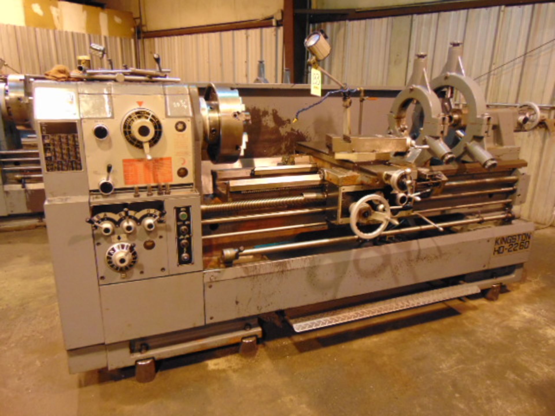 GAP BED ENGINE LATHE, KINGSTON 22” X 60” MDL. HD2260, new 2010, 31.3" sw. in gap, 13" sw. over