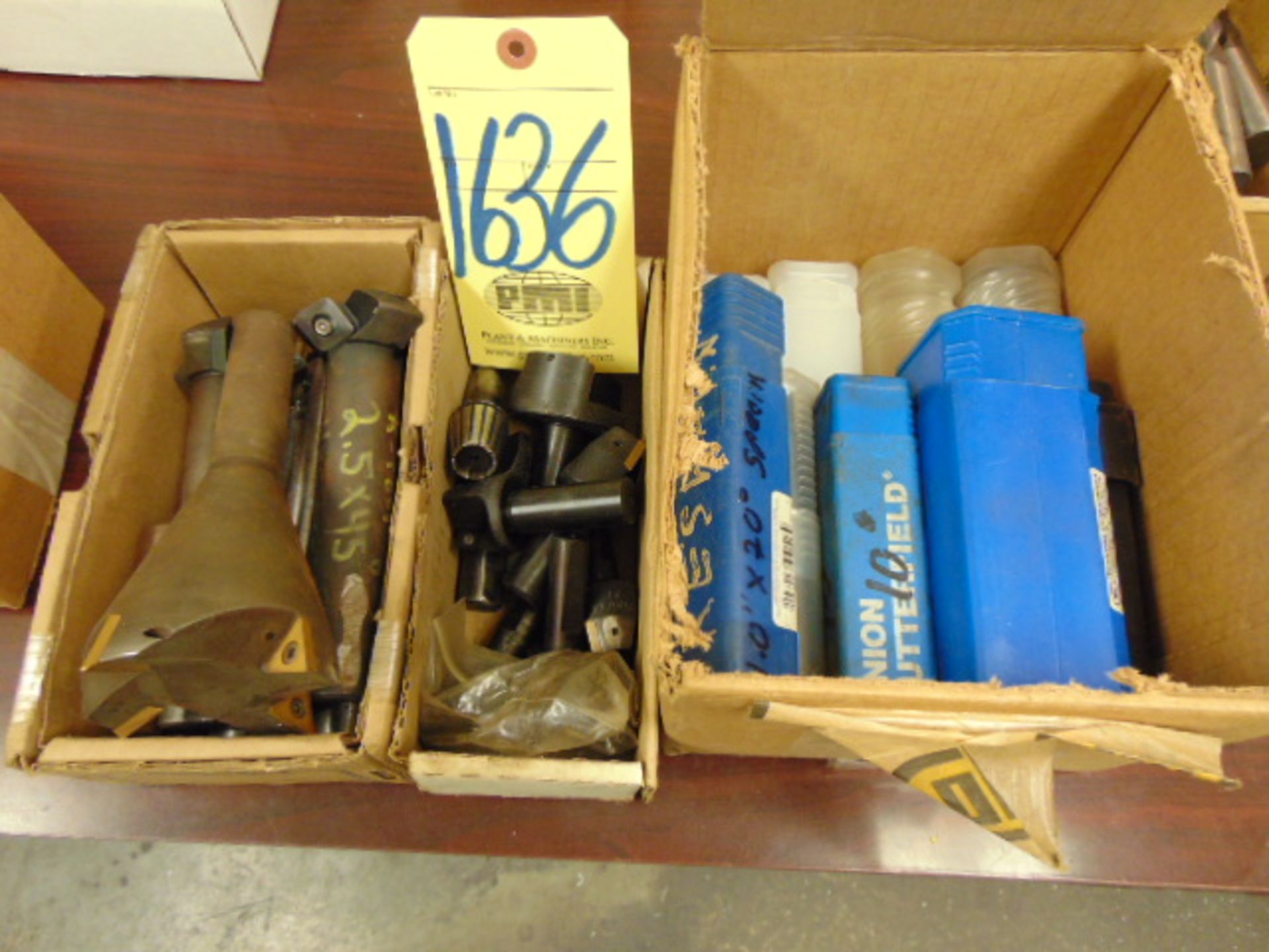 LOT OF INSERT CUTTING TOOLS, assorted (in three boxes)