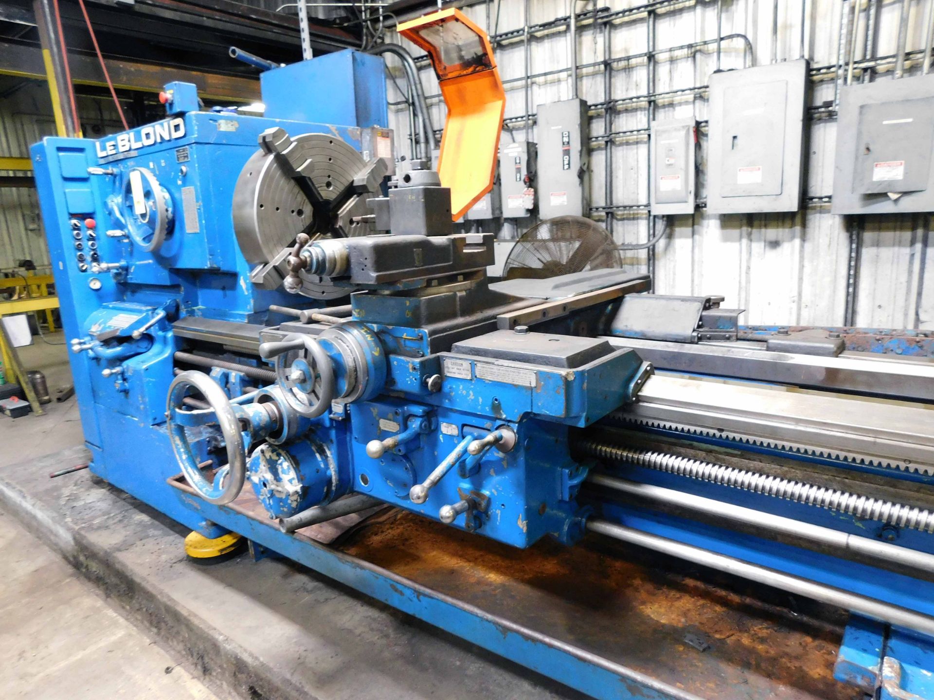 ENGINE LATHE, LEBLOND 32” X 264” MDL. 3220 HEAVY DUTY, 32” sw. over ways, 20” sw. over crosslide, - Image 4 of 4