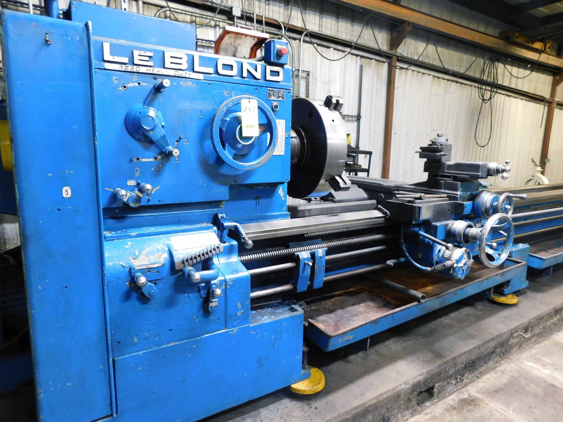 ENGINE LATHE, LEBLOND 32” X 264” MDL. 3220 HEAVY DUTY, 32” sw. over ways, 20” sw. over crosslide, - Image 2 of 4