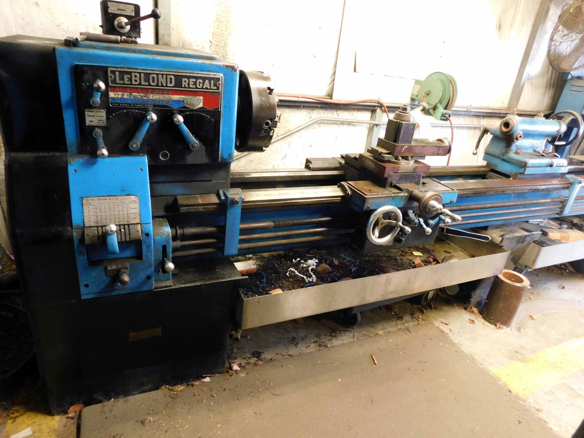 ENGINE LATHE, LEBLOND REGAL 24” X 120”, 12” dia. 4-jaw chuck, spds: 13-1000 RPM