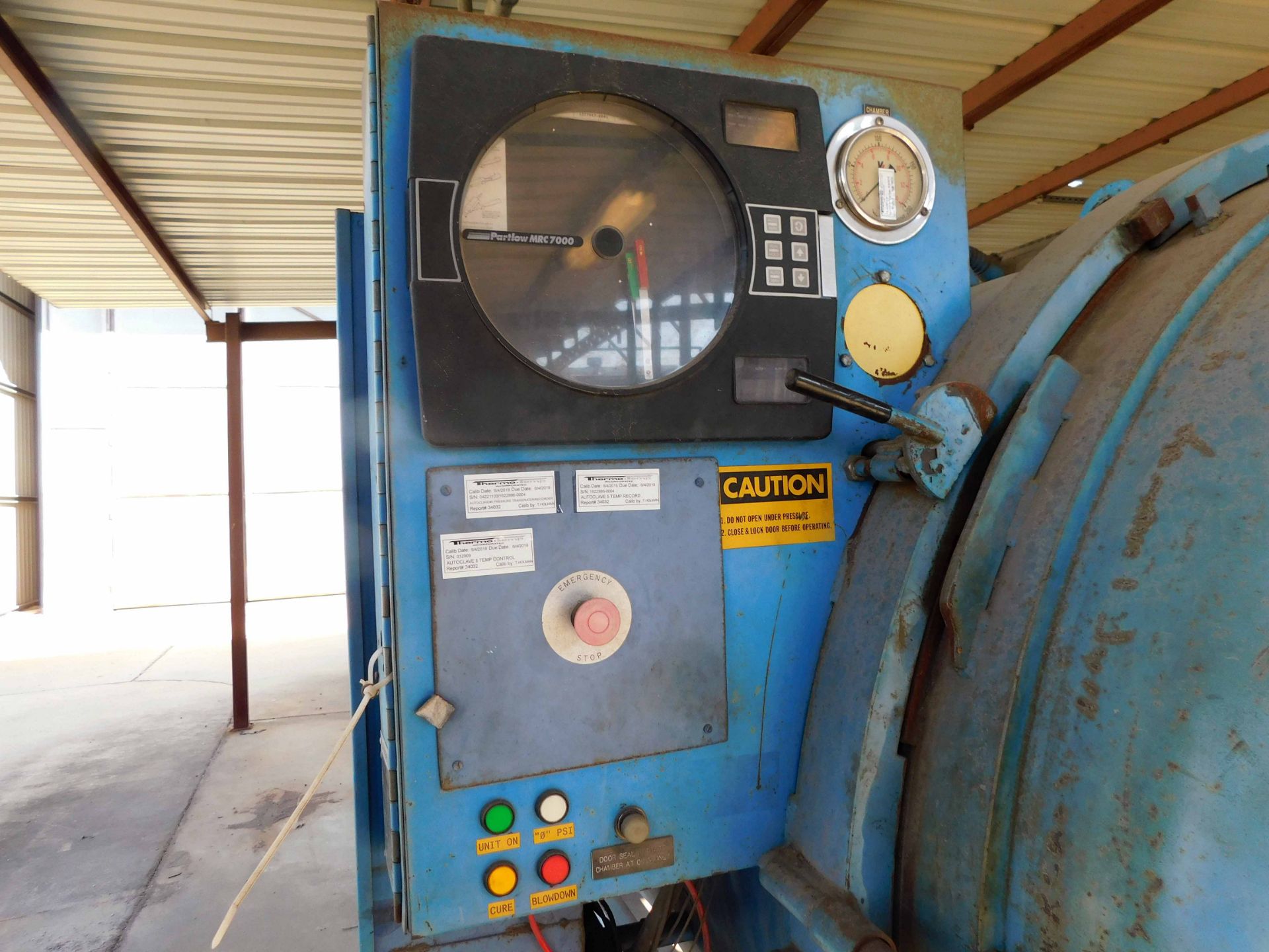 AUTOCLAVE, HERCULES INDUSTRIES MDL. 1523C, 48” I.D. x 21’, 100 PSI @ 450 deg., electric fired, - Image 2 of 3