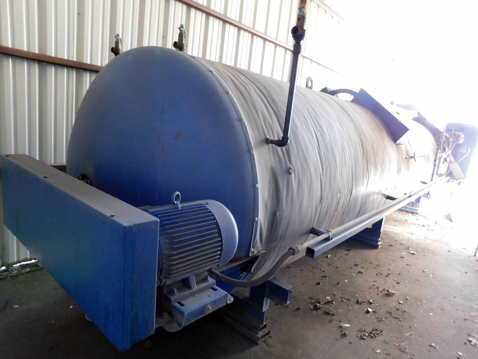 AUTOCLAVE, CEDCO, 48” I.D. x 24’L., 100 PSI @ 450 deg., electric fired, Rapidoor, rail system w/ - Image 3 of 5