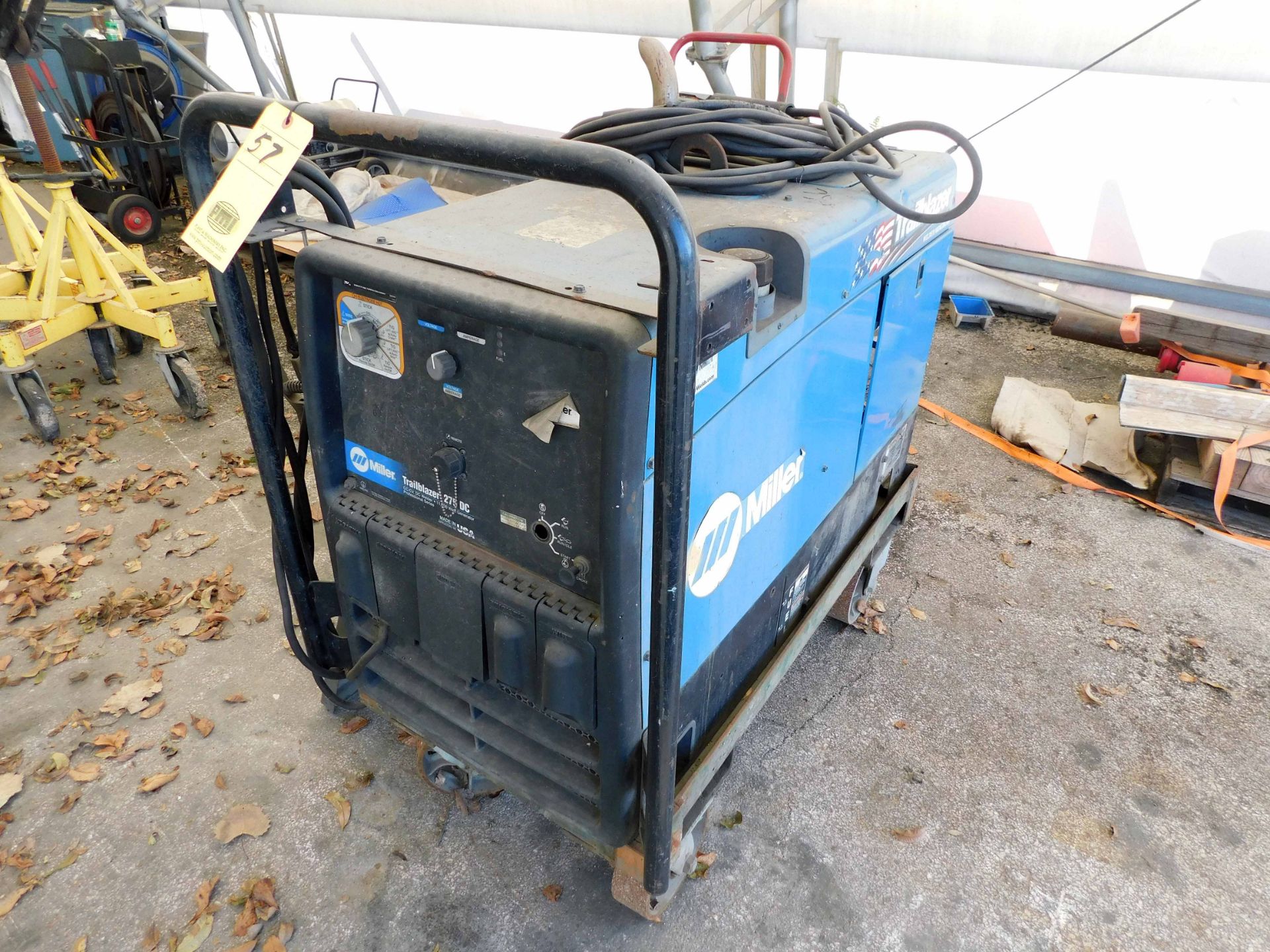 PORTABLE WELDER/GENERATOR, MILLER MDL. TRAILBLAZER 275DC, gas pwrd., S/N MB410021H (in need of minor