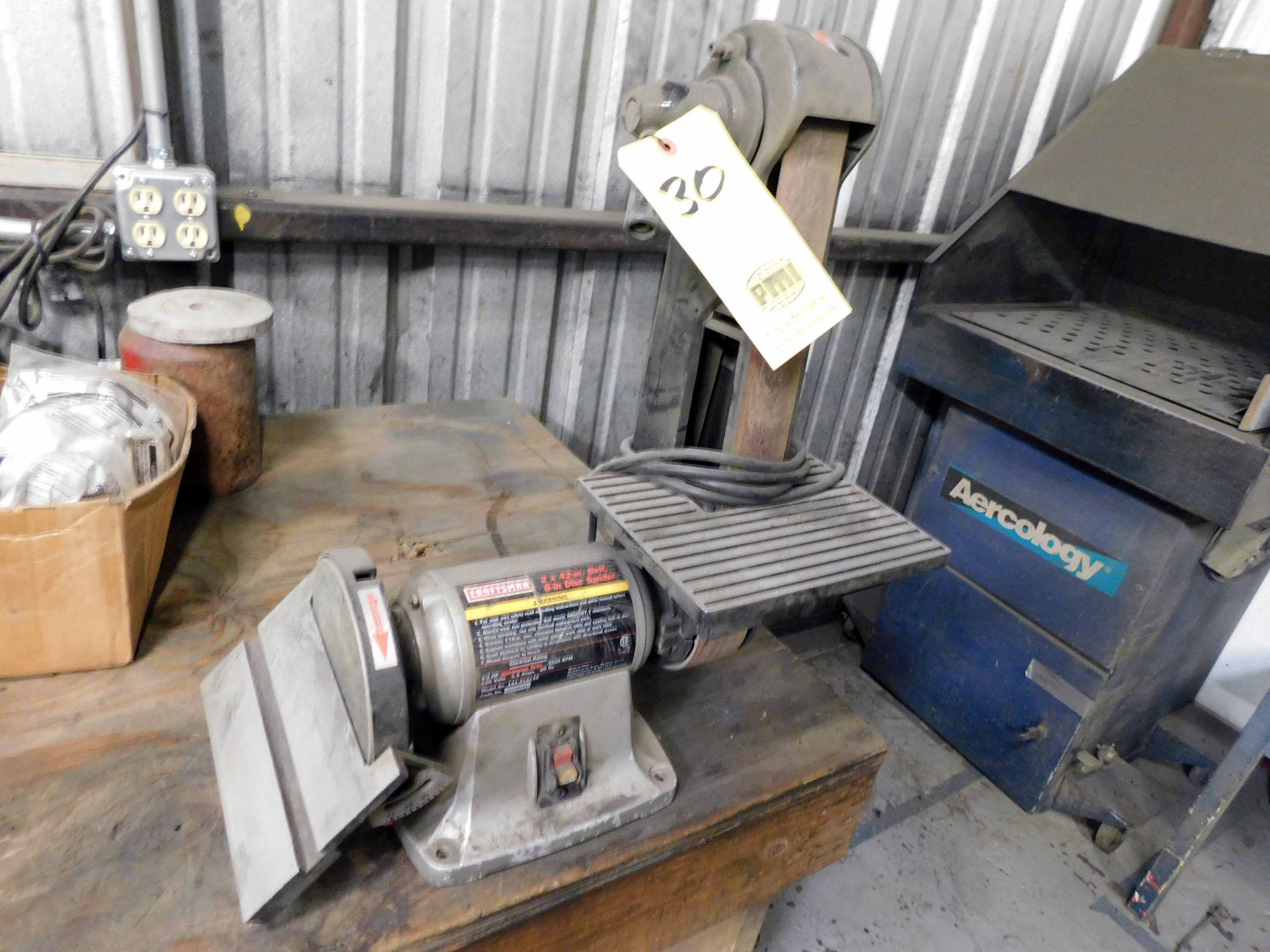 COMBINATION BELT/DISC SANDER, CRAFTSMAN, 2" belt, 6" disc