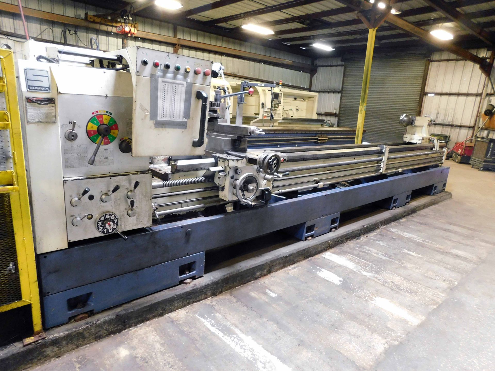 GAP BED ENGINE LATHE, SUMMIT 30” X 200” MDL. 30-6X200, new 2014, 22” sw. over crosslide, 6.1”