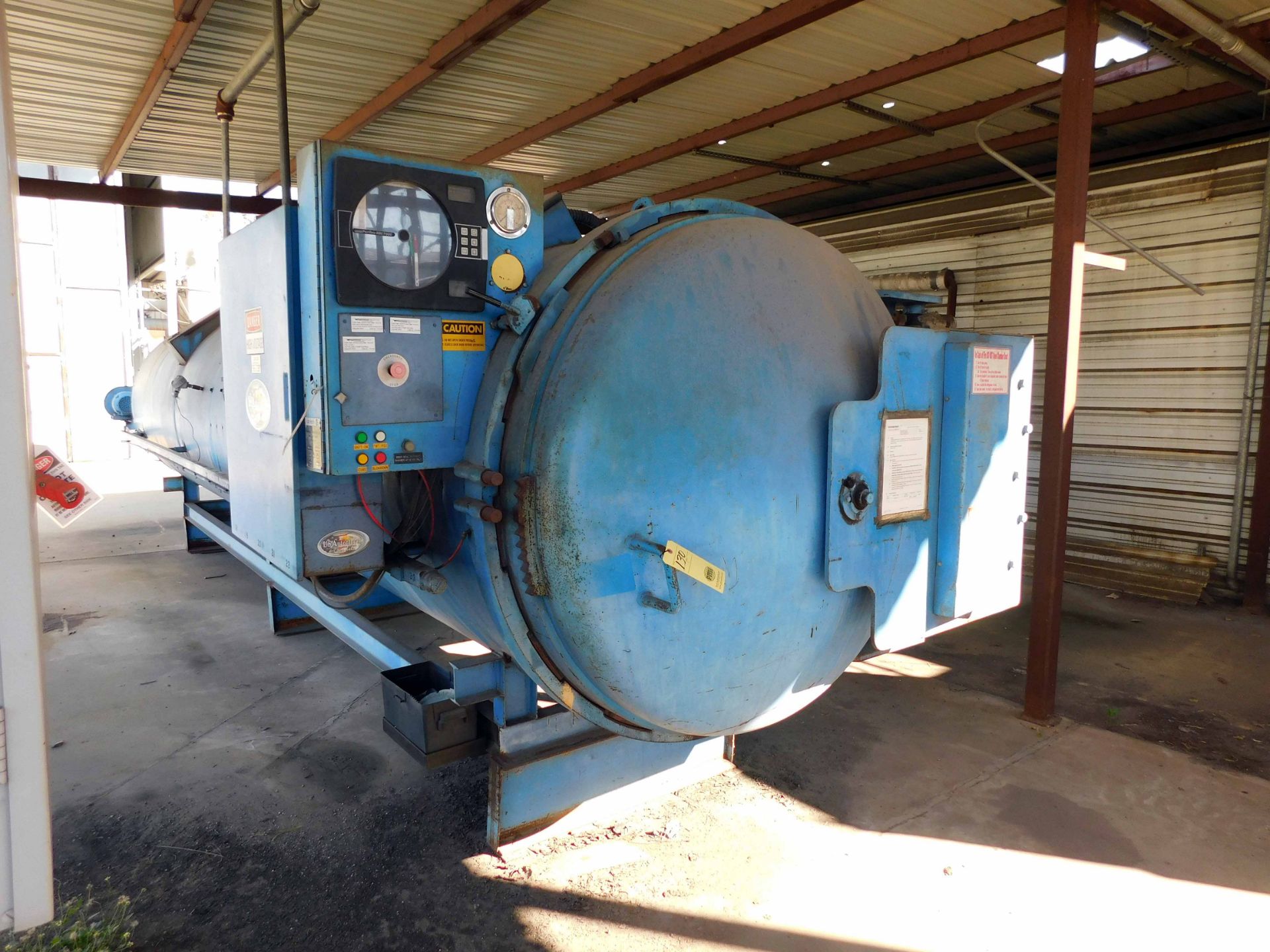AUTOCLAVE, HERCULES INDUSTRIES MDL. 1523C, 48” I.D. x 21’, 100 PSI @ 450 deg., electric fired,