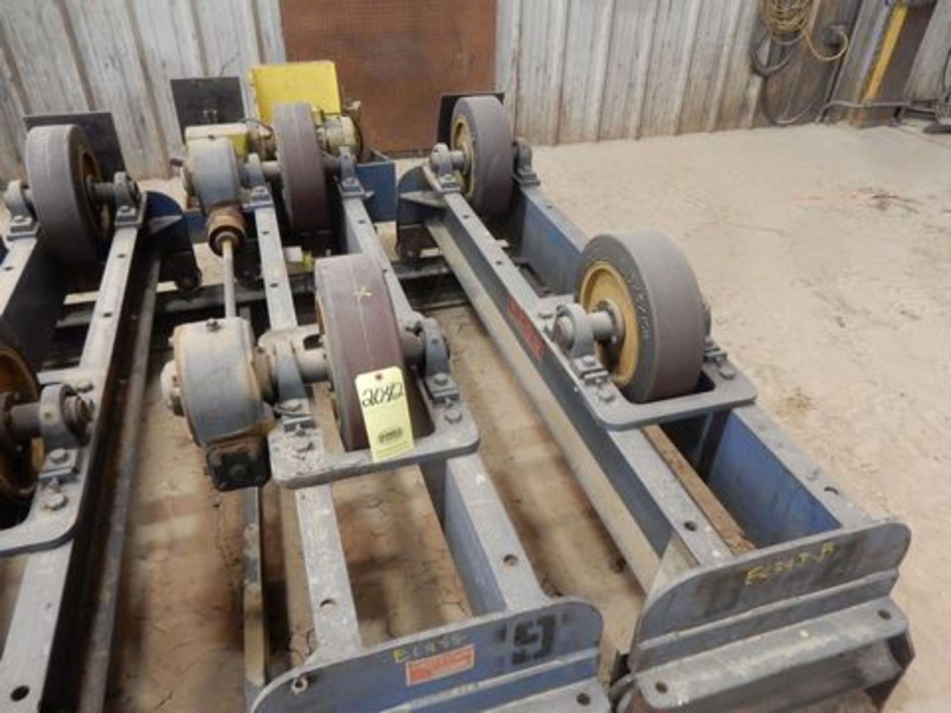 TANK TURNING ROLLS (ONE SET), WEBB MDL. T18-TWR-16, 20,000 lb. cap., idler Mdl. & S/N N.A., single