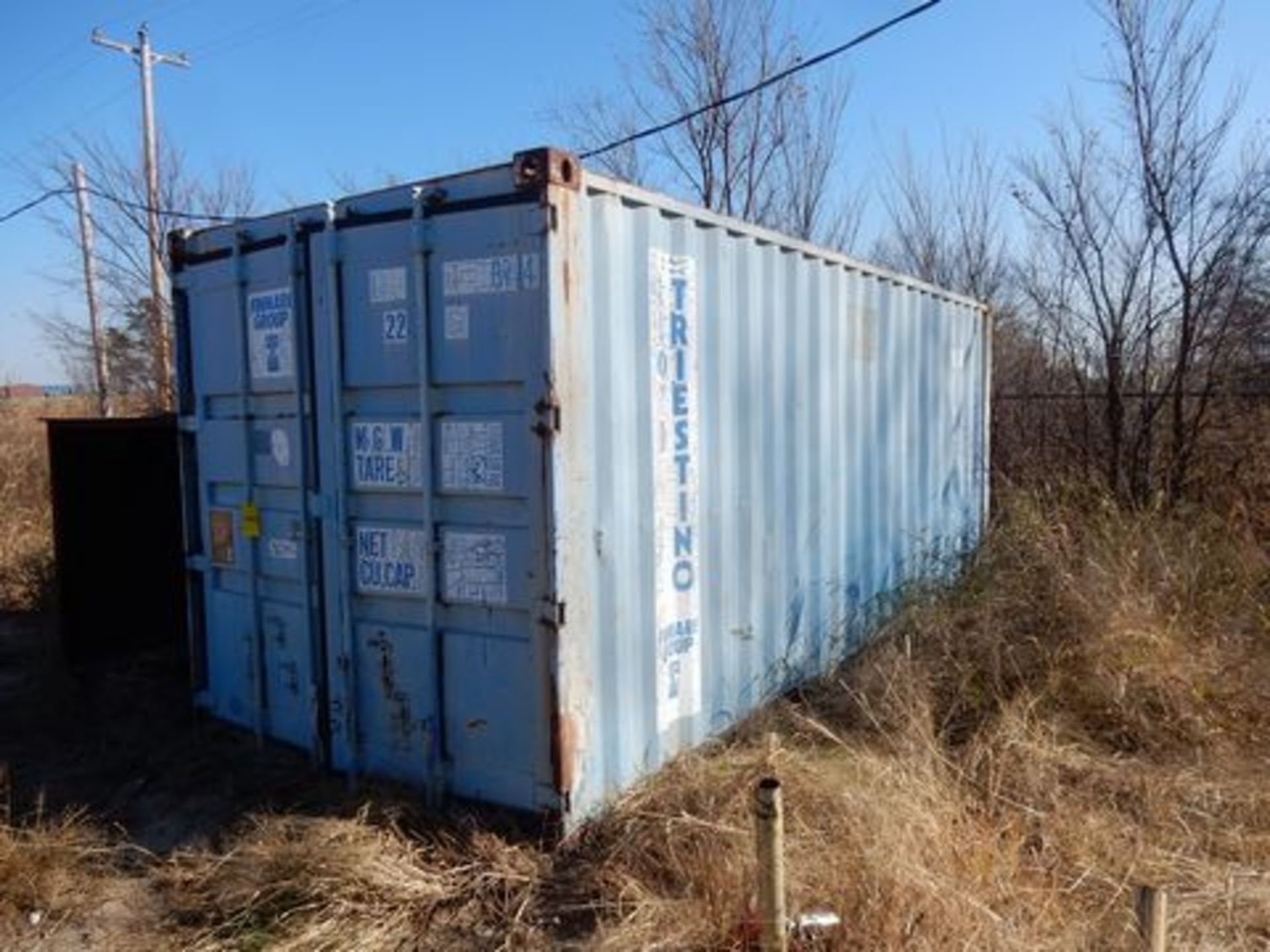 STORAGE CONTAINER, 8' x 20', blue