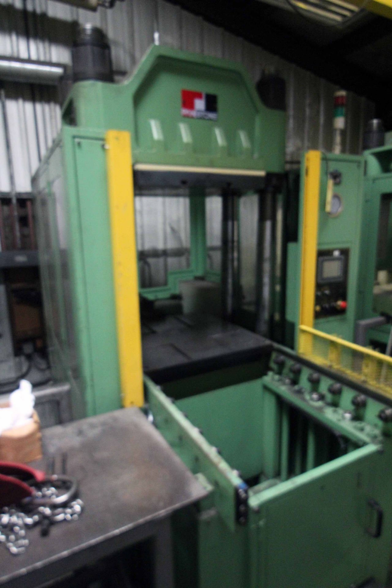 PANSTONE MODEL P-350-A-PCD HYDRAULIC COMPRESSION MOLDING PRESS, new 2015, 350 T. CAP., 700mm X 700mm