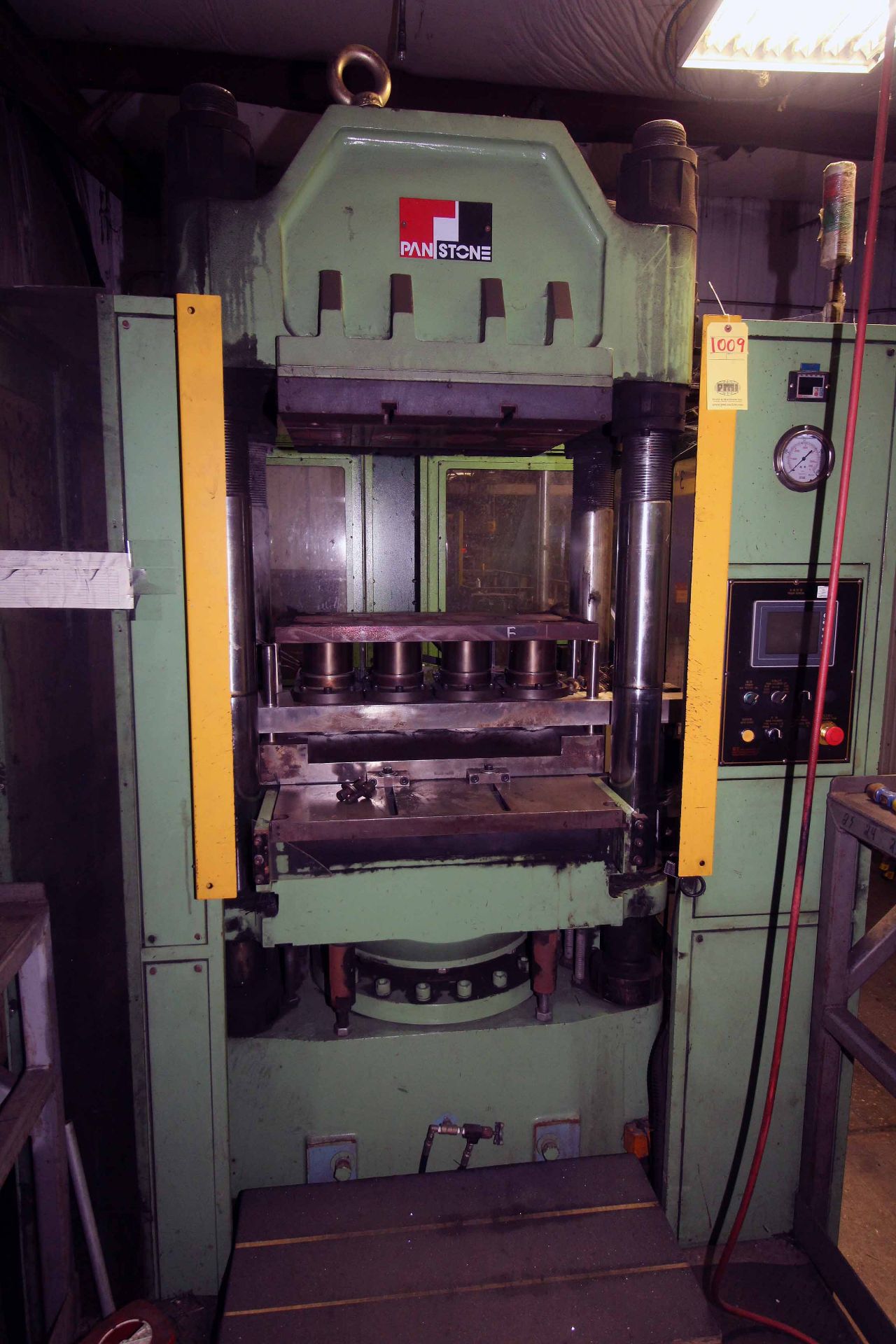 PANSTONE MODEL P-350-A-PCD HYDRAULIC COMPRESSION MOLDING PRESS, new 2015, 350 T. CAP., 700mm X 700mm