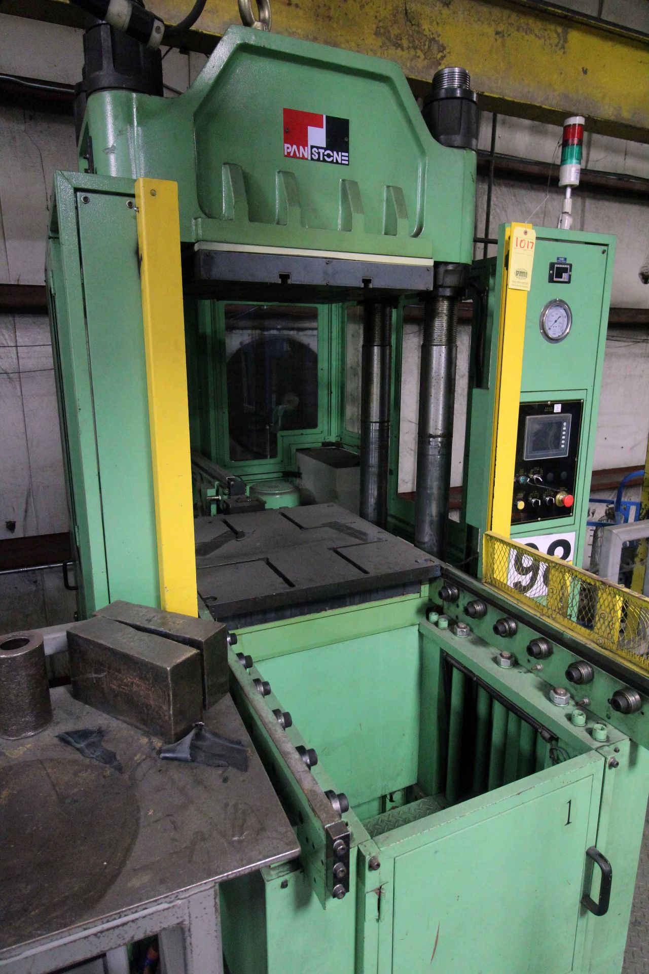 PANSTONE MODEL P-350-A-PCD HYDRAULIC COMPRESSION MOLDING PRESS, new 2015, 350 T. CAP., 700mm X 700mm