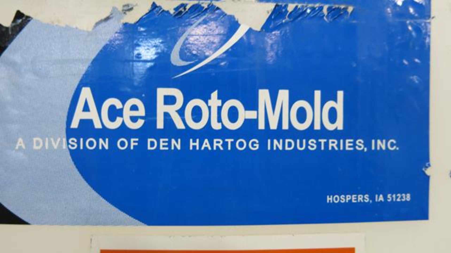 ACE ROTO-MOLD, 1,490 GALLON, CONE BOTTOM, PLASTIC TANK WITH 64", STEEL STAND, 2" OUTLET FLANGE - Image 2 of 2