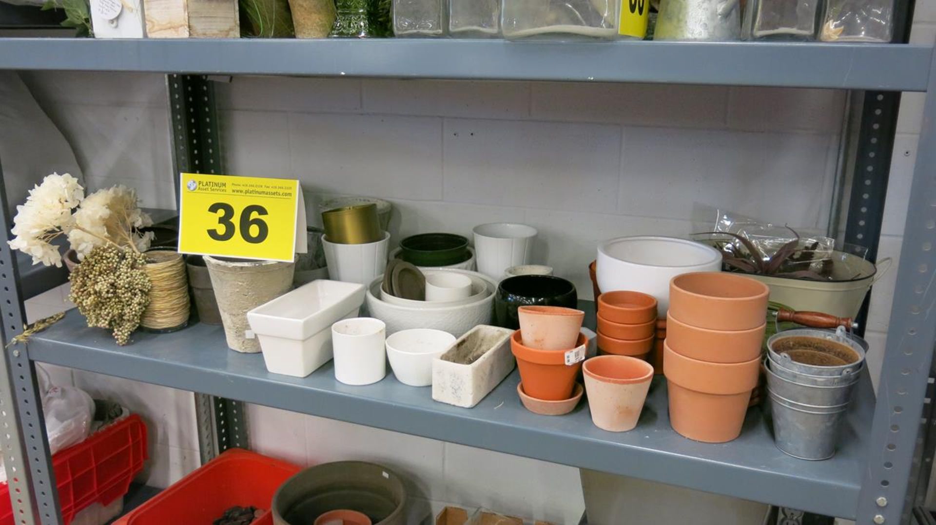 LOT OF ASSORTED POTS AND STORAGE CONTAINERS - Image 2 of 2