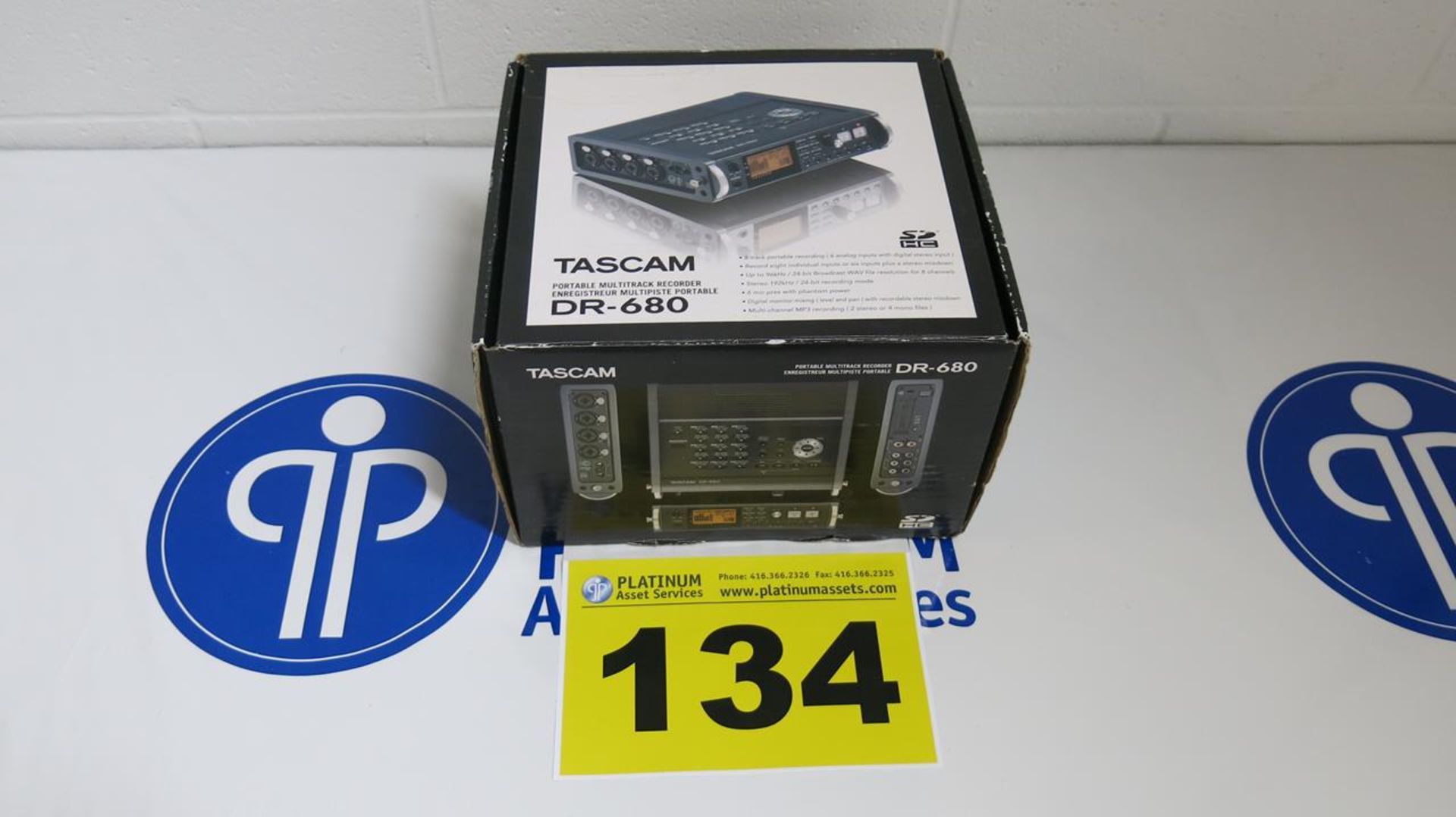 TASCAM, DR-680, 8-TRACK, PORTABLE MULTITRACK RECORDER
