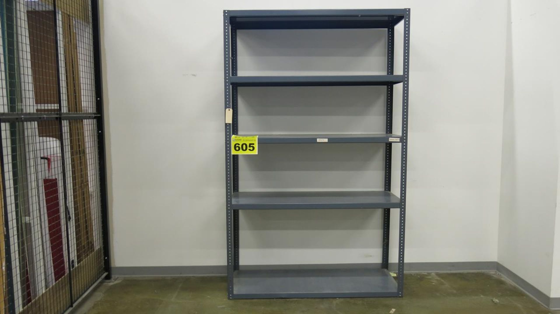 METAL SHELVING, 5 SHELVES