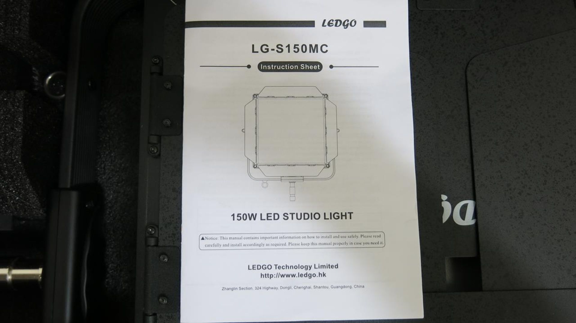 LEDGO, LG-S150MC, 150 WATT, LED STUDIO LIGHT WITH CASE - Image 5 of 5