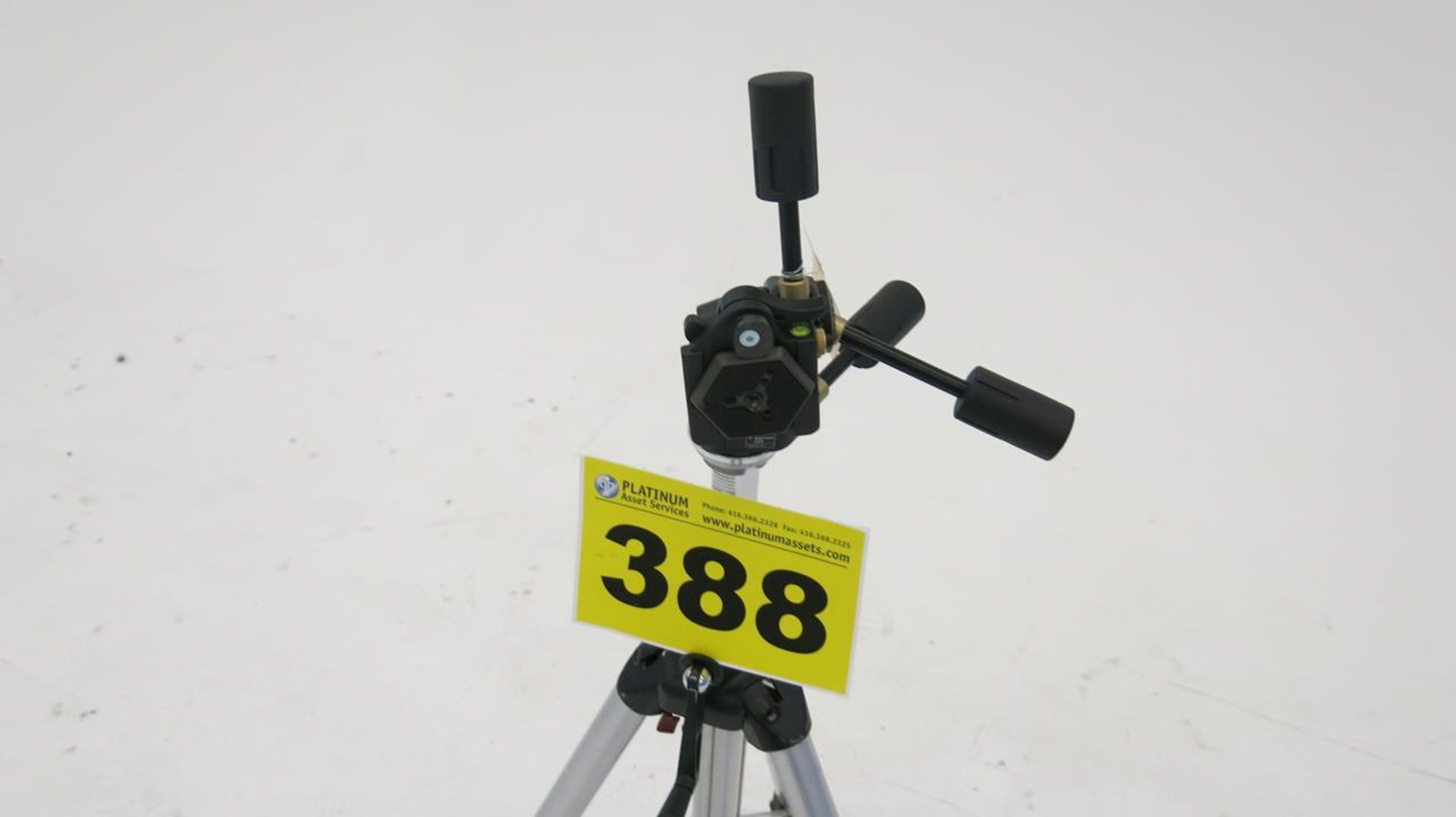MANFROTTO, 4', ALUMINUM TRIPOD LEGS WITH MANFROTTO, 229, 3-WAY, GEARED, PAN AND TILT HEAD - Image 2 of 2