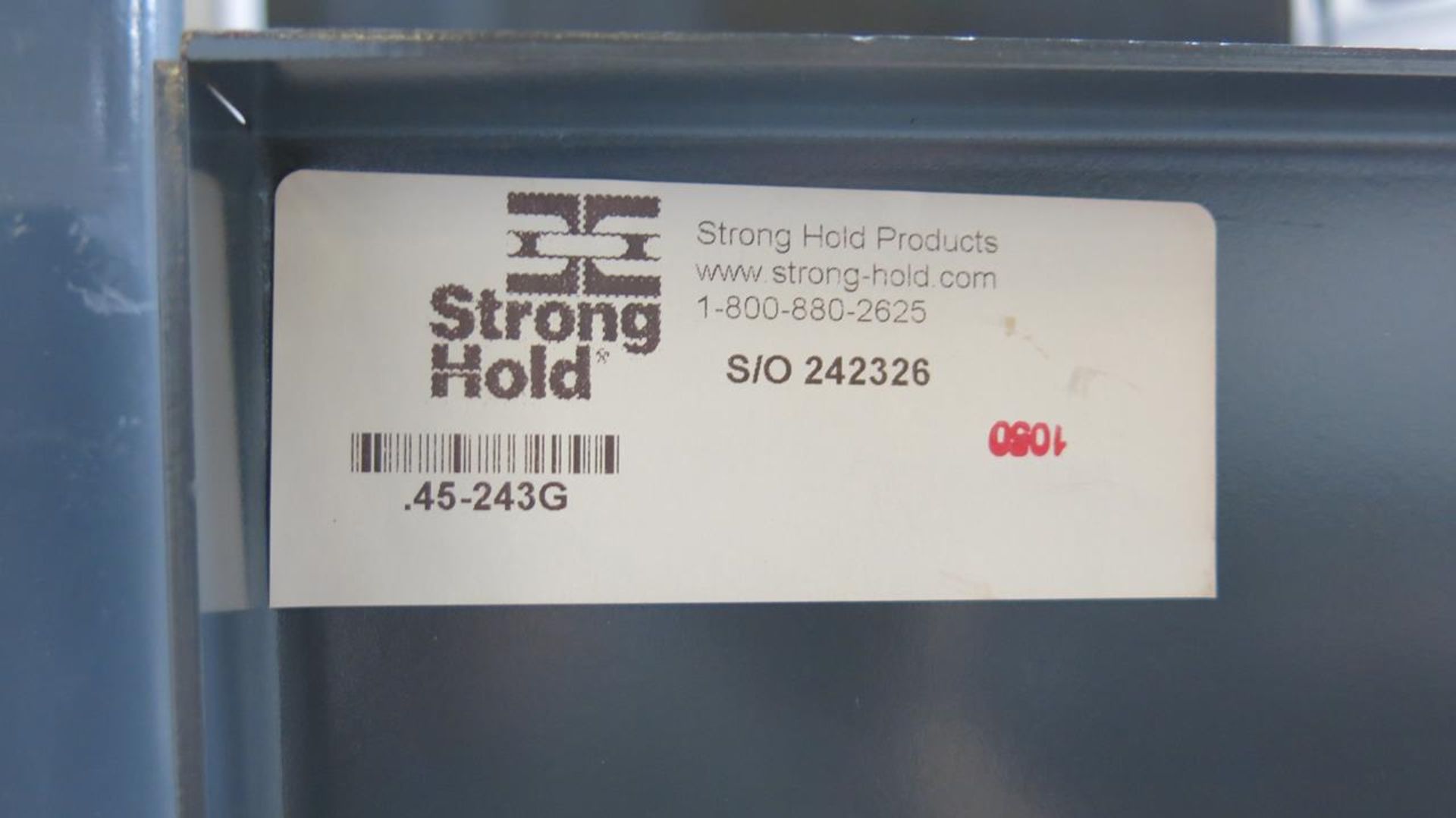 STRONG HOLD, HEAVY DUTY, STEEL, TWO-DOOR, STORAGE CABINET, 5' X 4' X 2.5' - Image 4 of 4