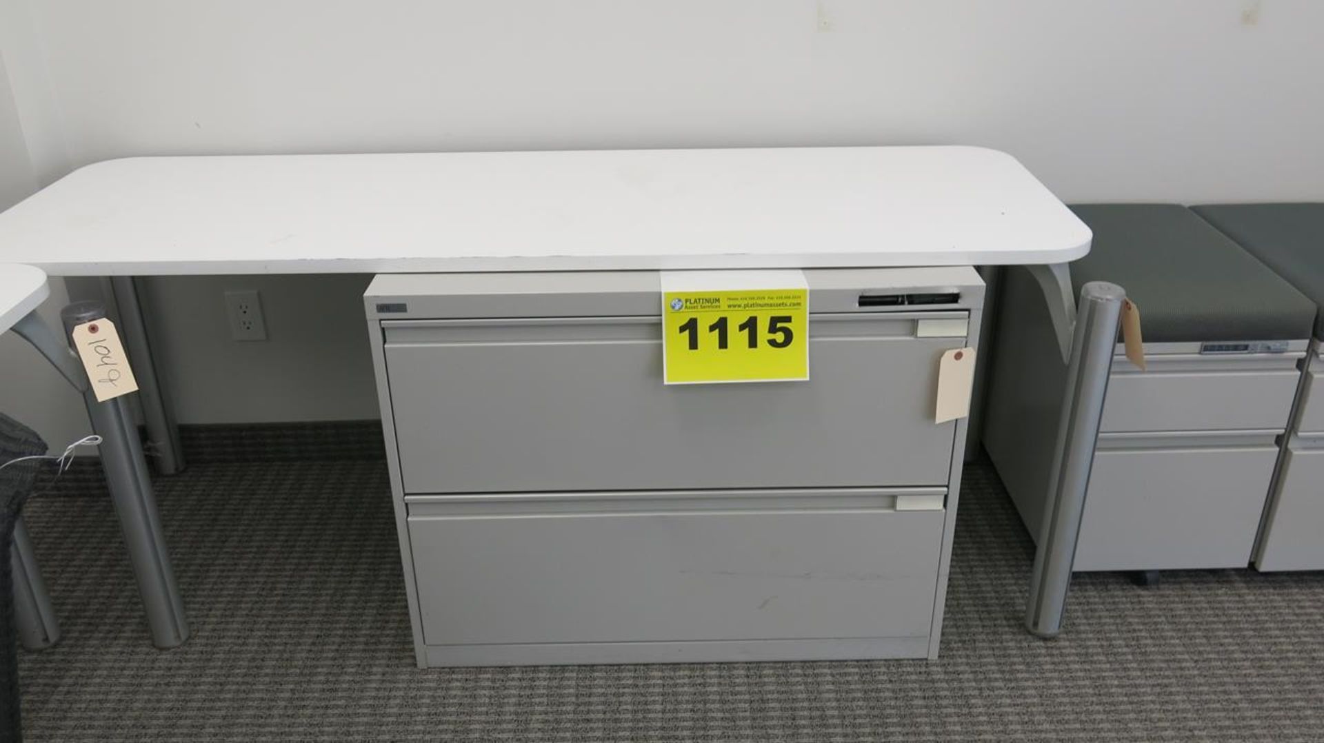 ARTOPEX, TWO DRAWER, LATERAL FILING CABINET WITH KEYPAD LOCK