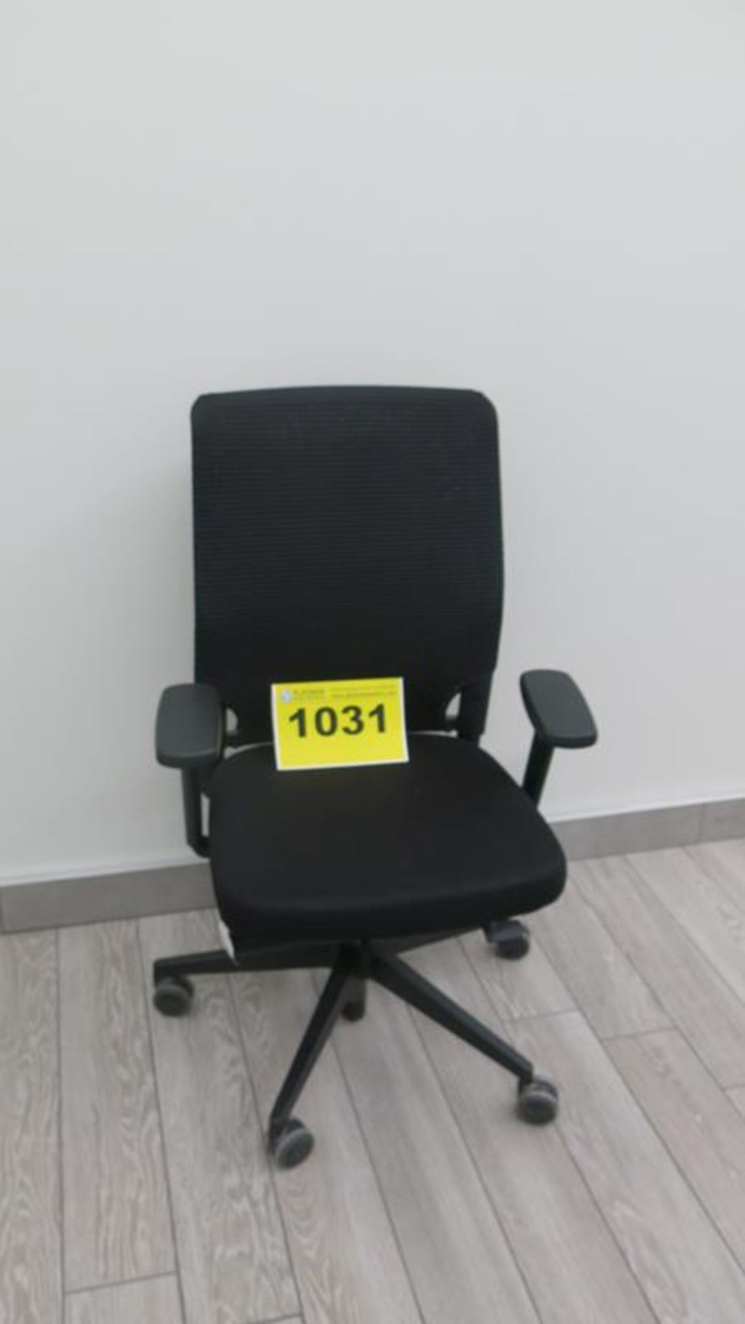 BLACK, FABRIC, OFFICE CHAIRS ON CASTERS - Image 2 of 2