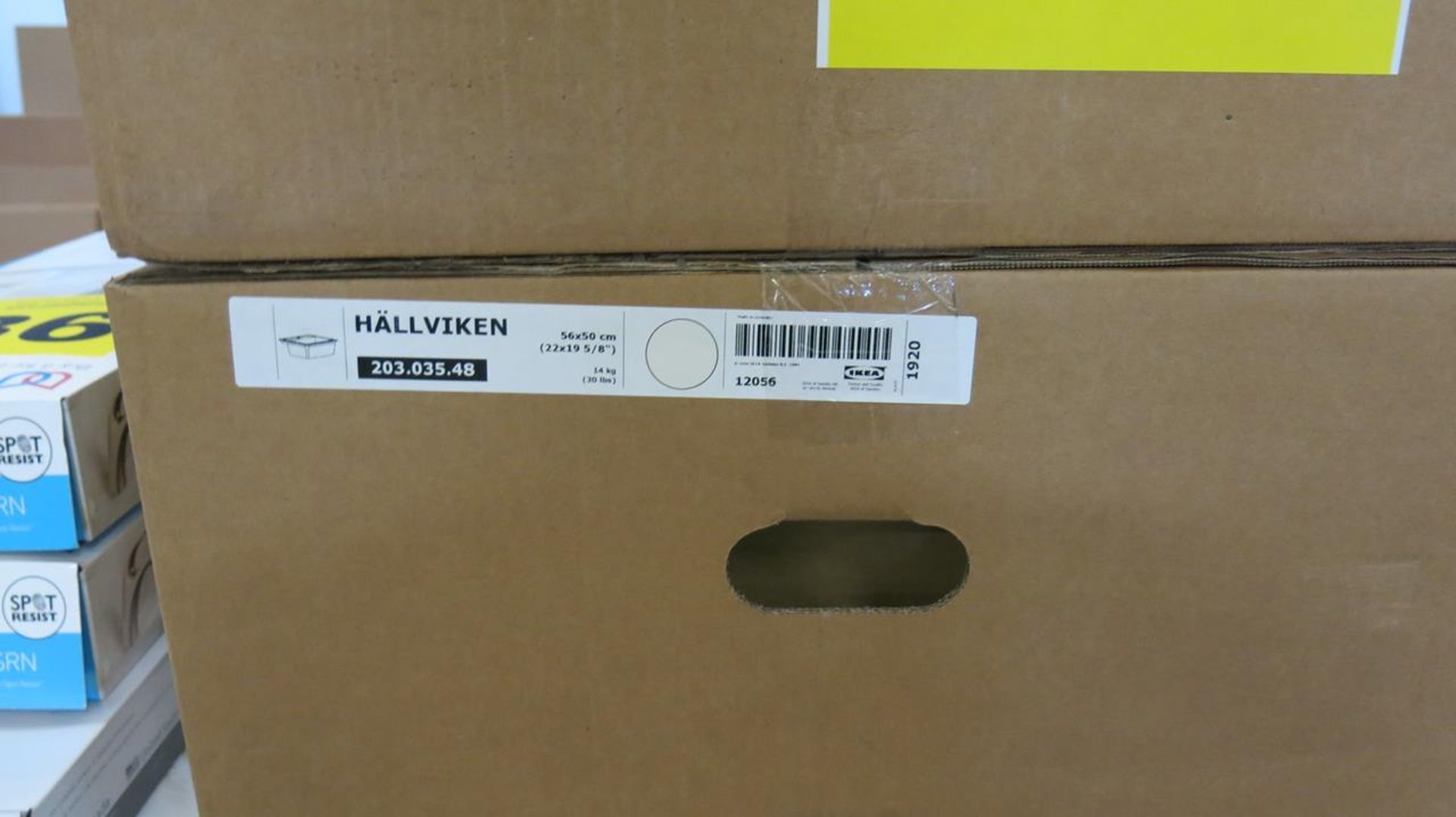 LOT OF (1) IKEA, HALLVIKEN, BLACK SINK (NEW IN BOX), (1) IKEA, HALLVIKEN, WHITE SINK (NEW IN BOX), - Image 3 of 4