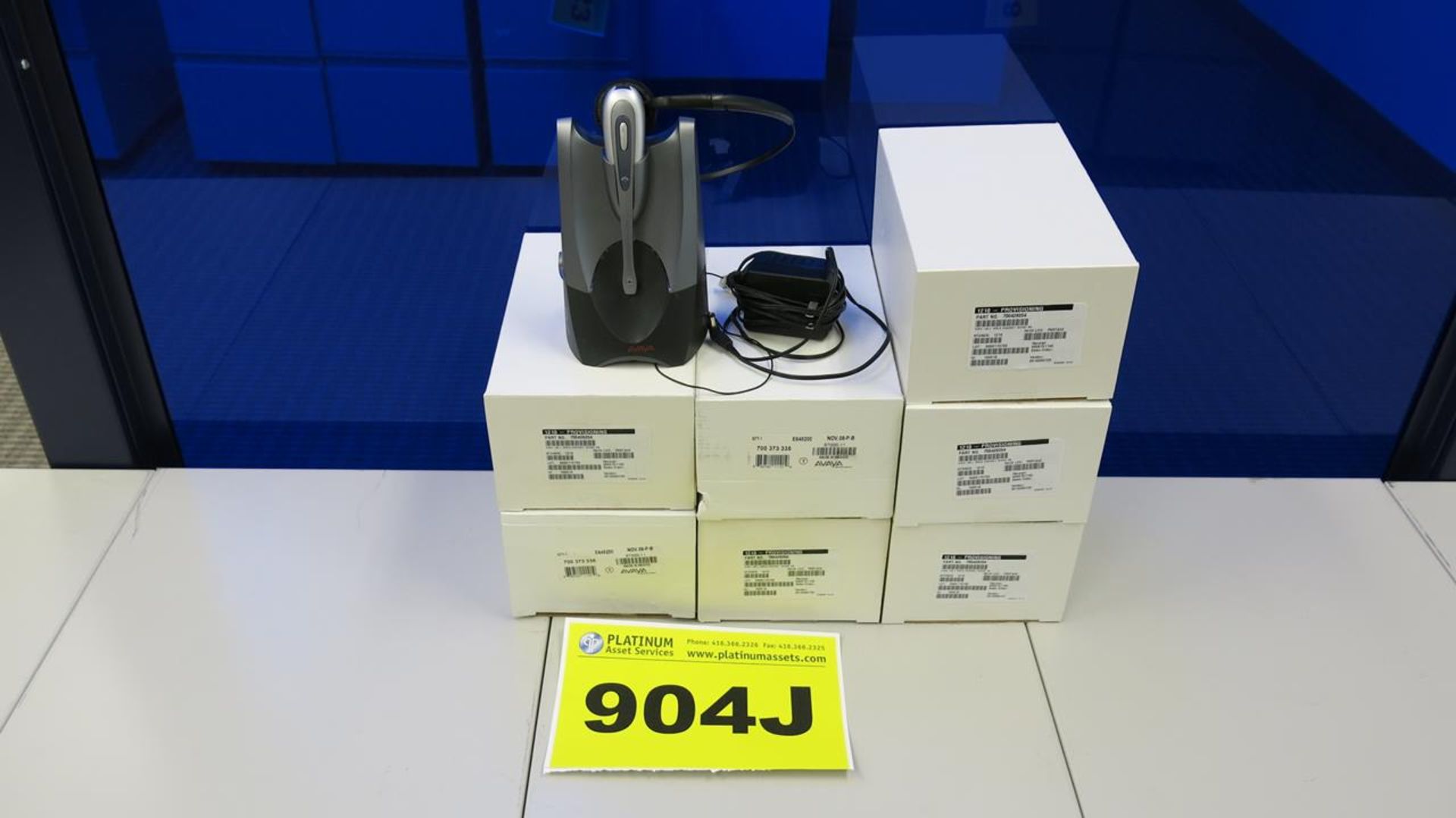 LOT OF (7) AVAYA, AWH-55, AVAYA, 700428204, CONVERTIBLE STYLE, WIRELESS HEADSET SYSTEMS - Image 3 of 3