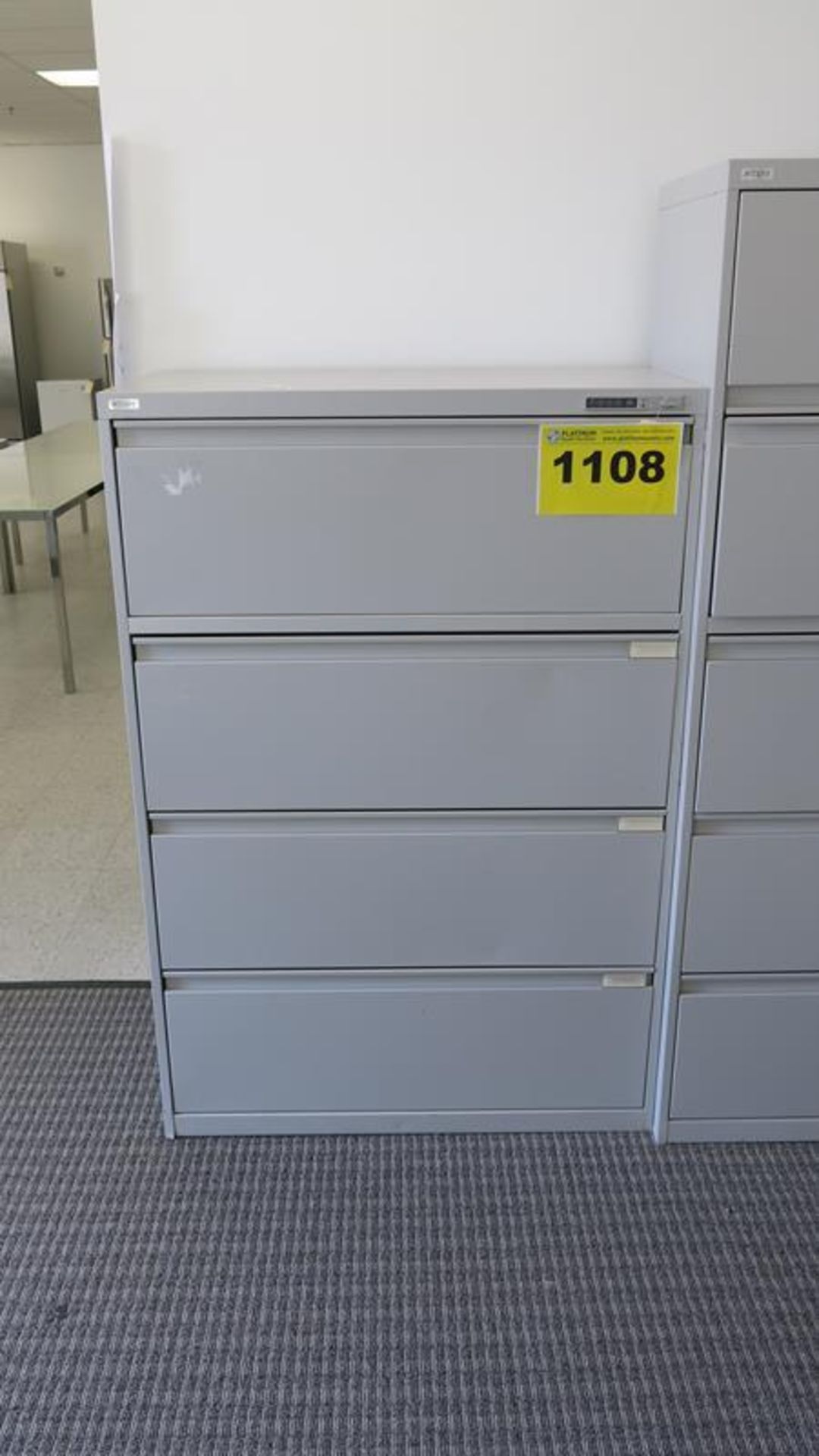ARTOPEX, FOUR DRAWER, LATERAL FILING CABINET WITH KEYPAD LOCK