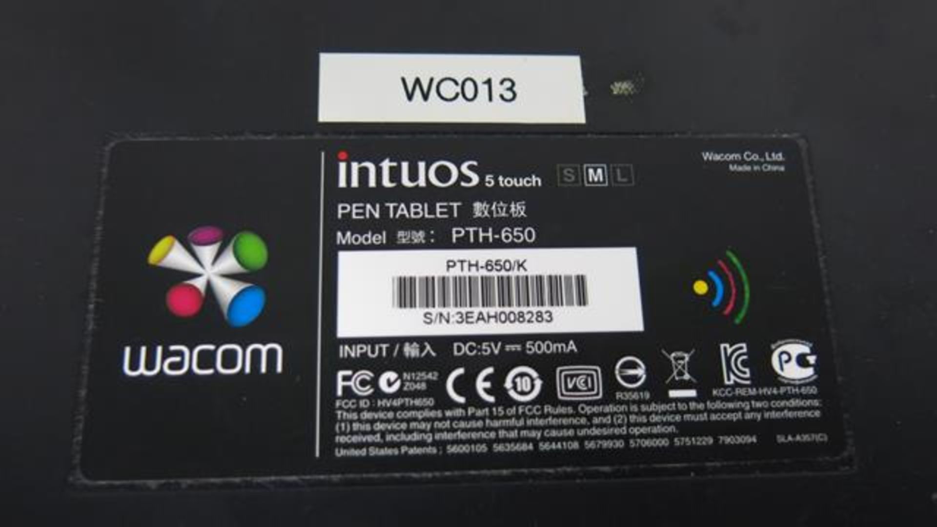 WACOM, PTK-650, INTUOS, MEDIUM, TOUCH TABLET (UNIT NOT FUNCTIONING) (TAG#283) - Image 2 of 2