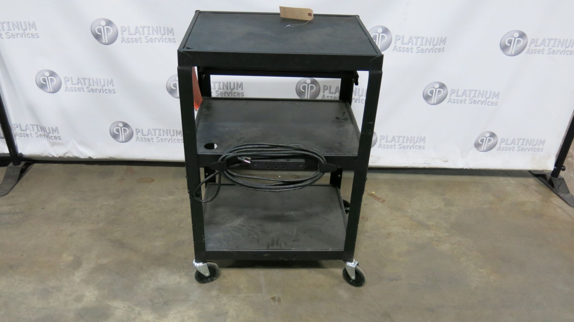 BLACK, CART ON CASTERS (TAG#339)