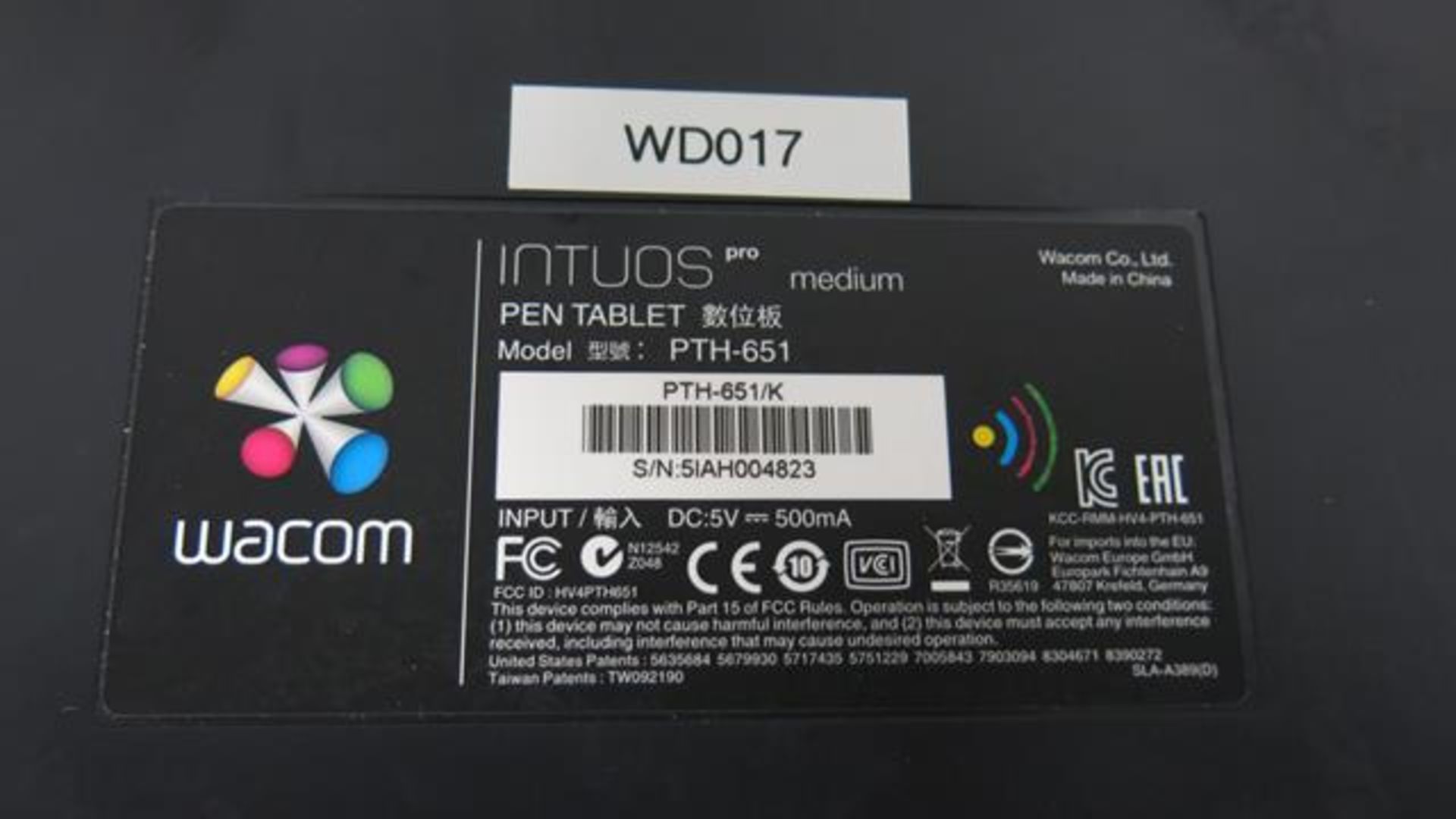 WACOM, PTH-651, INTUOS PRO, PEN AND TOUCH TABLET (UNIT NOT FUNCTIONING) (TAG#276) - Image 2 of 2