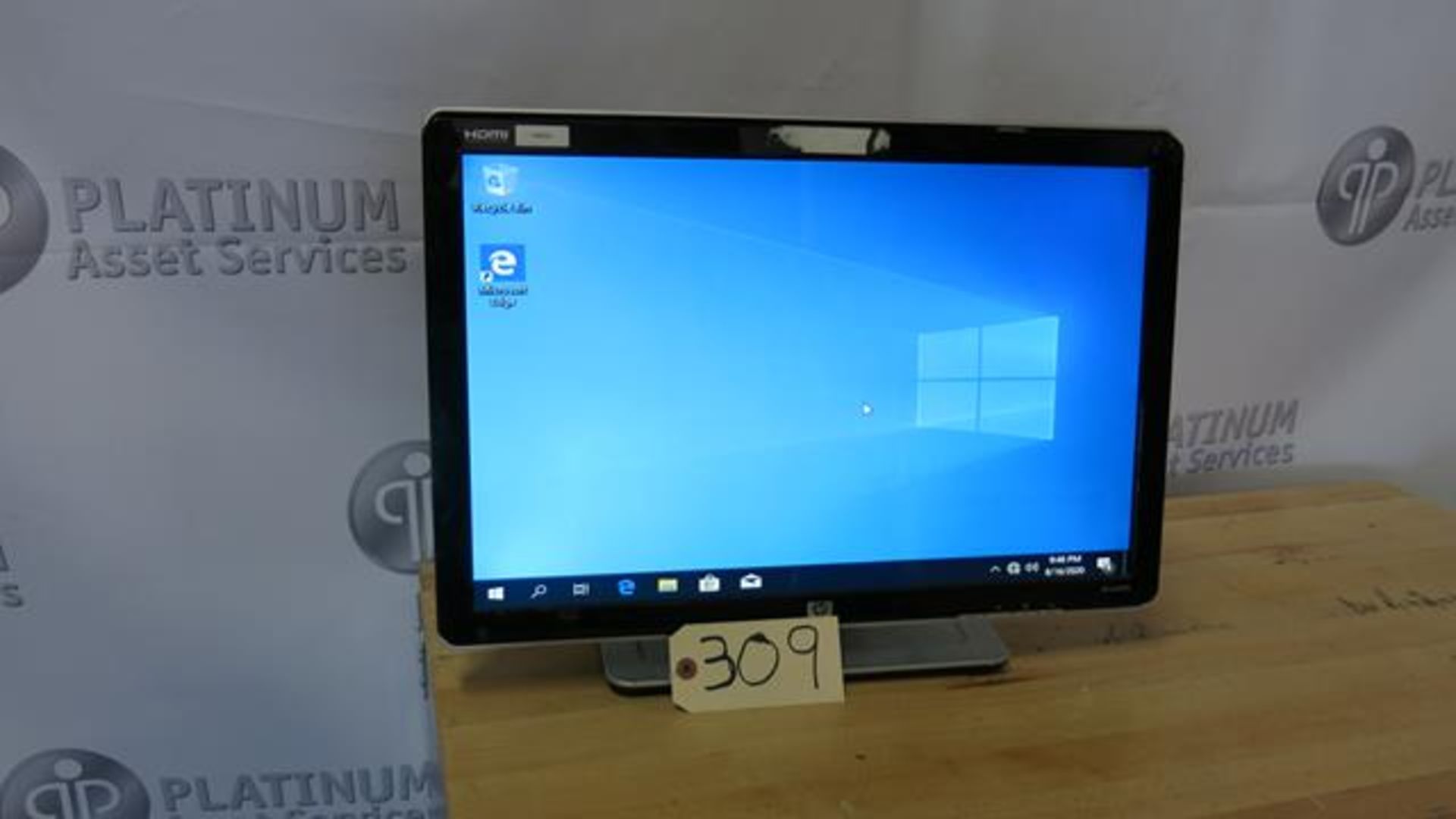 HP, W2207H, HSTND-2271-B, 22", LCD FLAT PANEL, WIDESCREEN COMPUTER MONITOR 2008 (TAG#309)