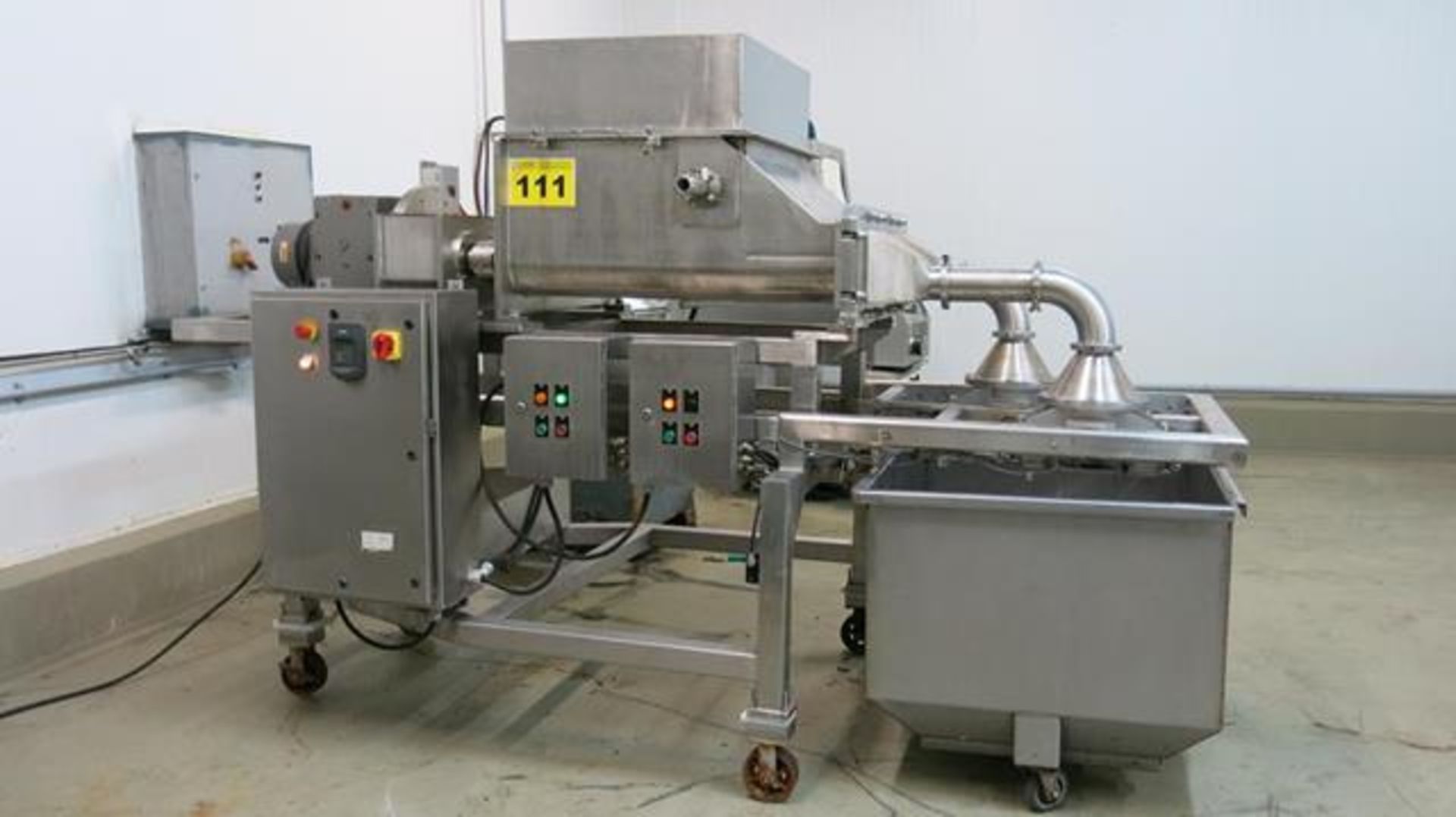 POLAR PROCESS, SUNNY CRUNCH, STAINLESS STEEL, 7.5 HP, FOUR SCREW, TWO HEAD, EXTRUDER, 32" X 29" X