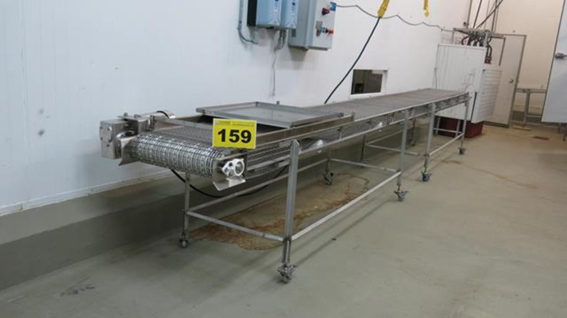 STAINLESS STEEL, CONVEYOR, 20' X 2', 575 VAC, 3 PHASE