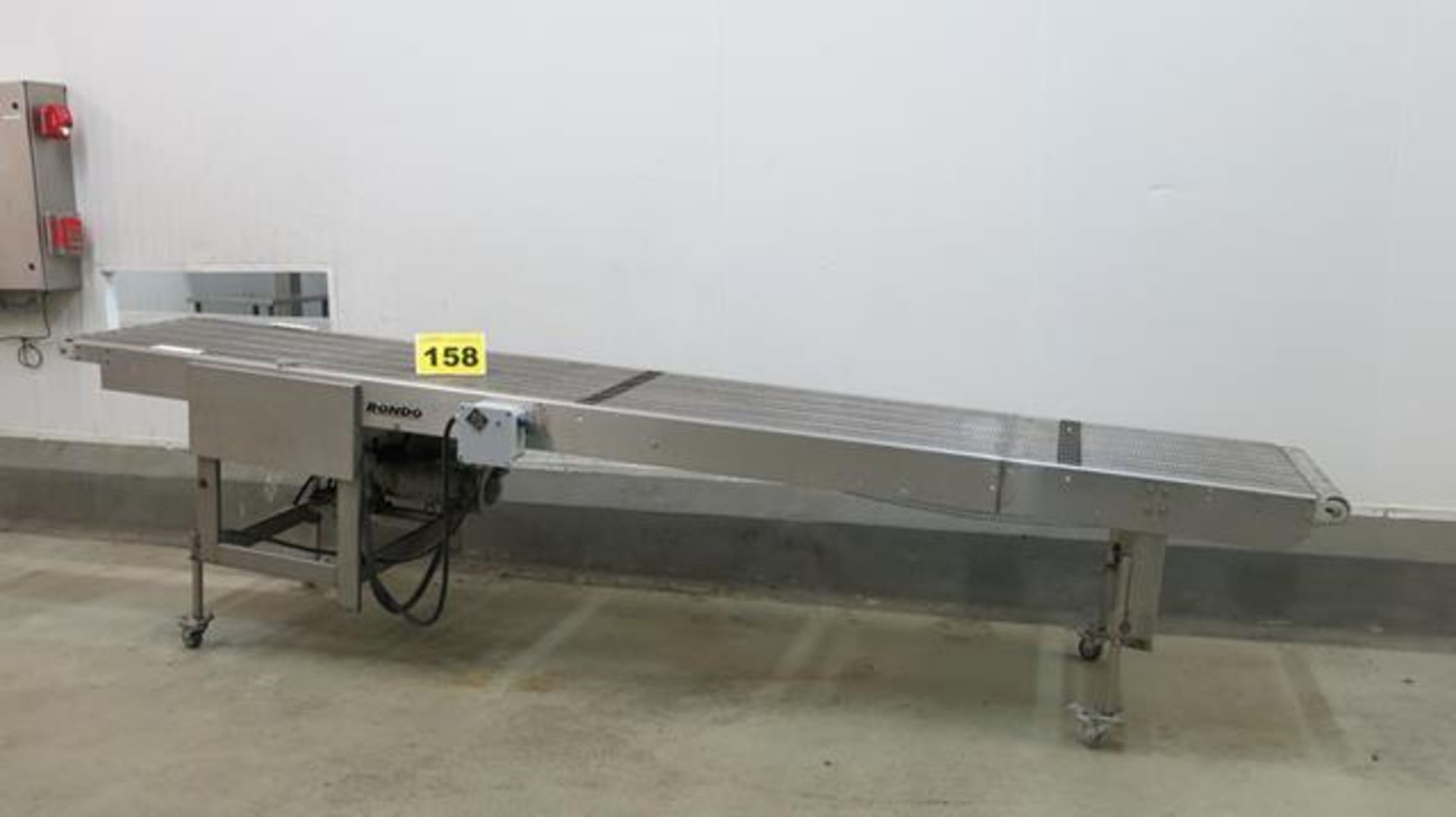 RONDO, STAINLESS STEEL, INCLINE CONVEYOR, 13' X 2', 220 VAC, 3 PHASE - Image 2 of 3