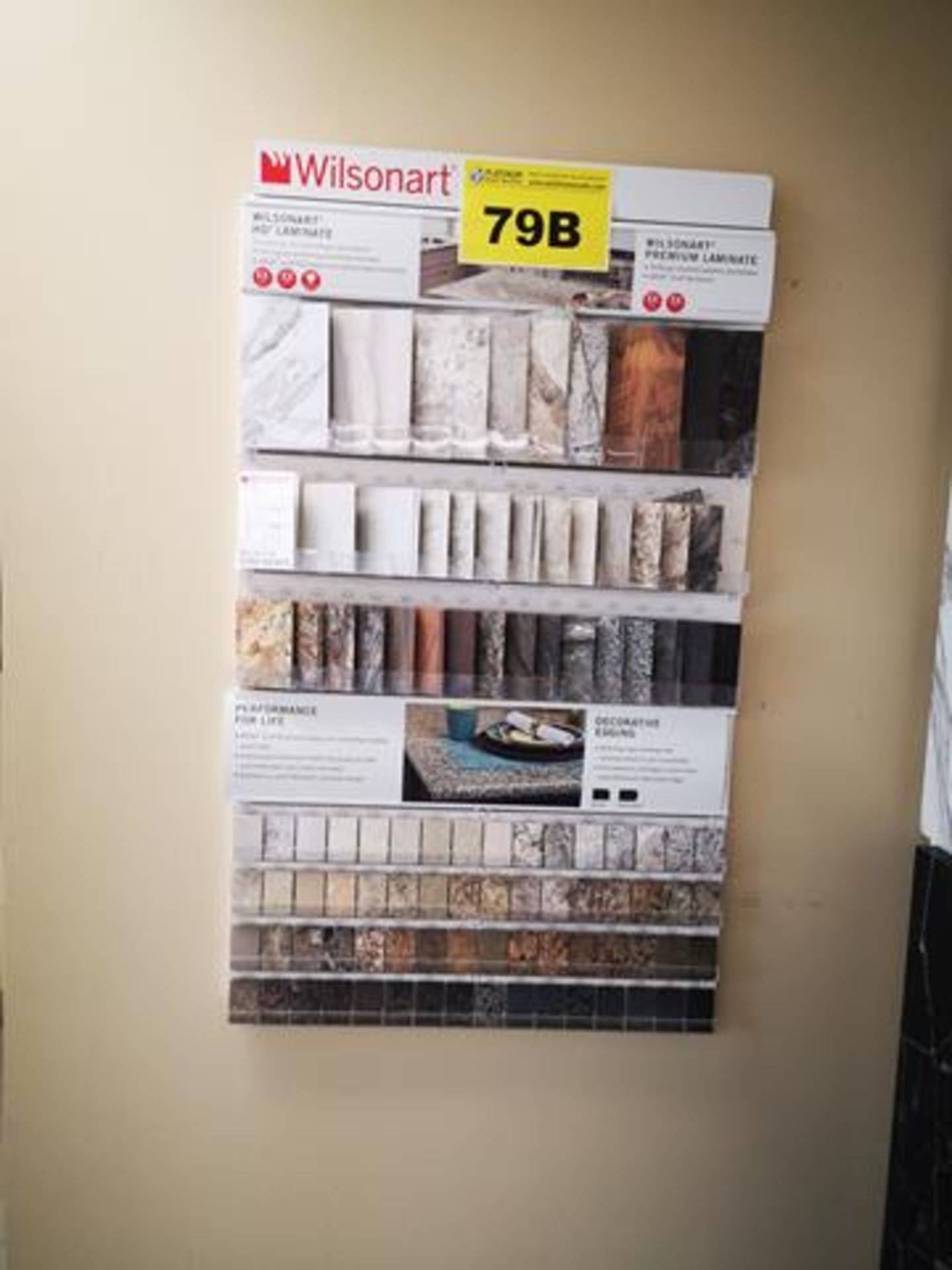 WALL DISPLAY WITH WILSONART, SAMPLES