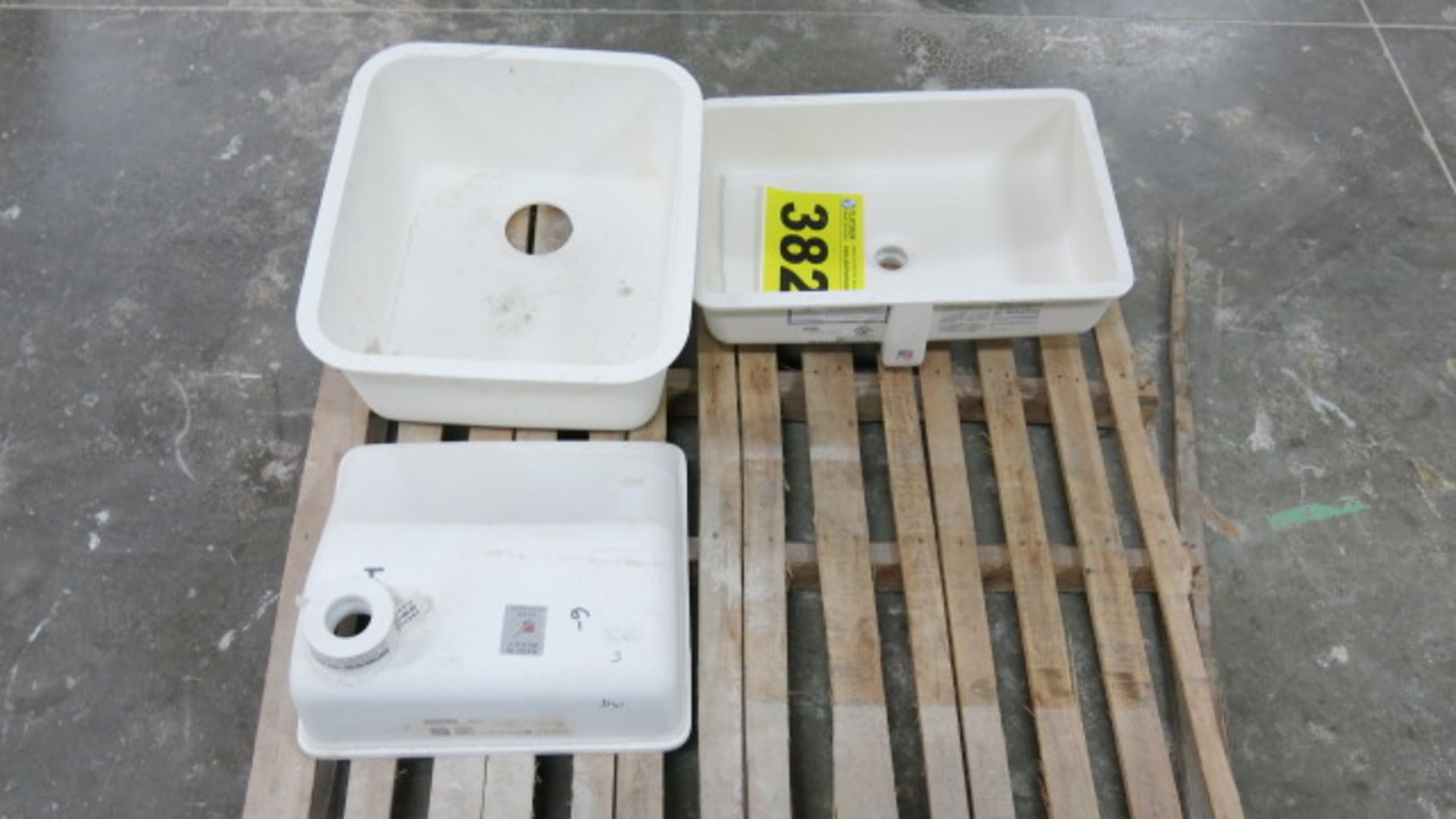 LOT OF (3) STONE SINKS