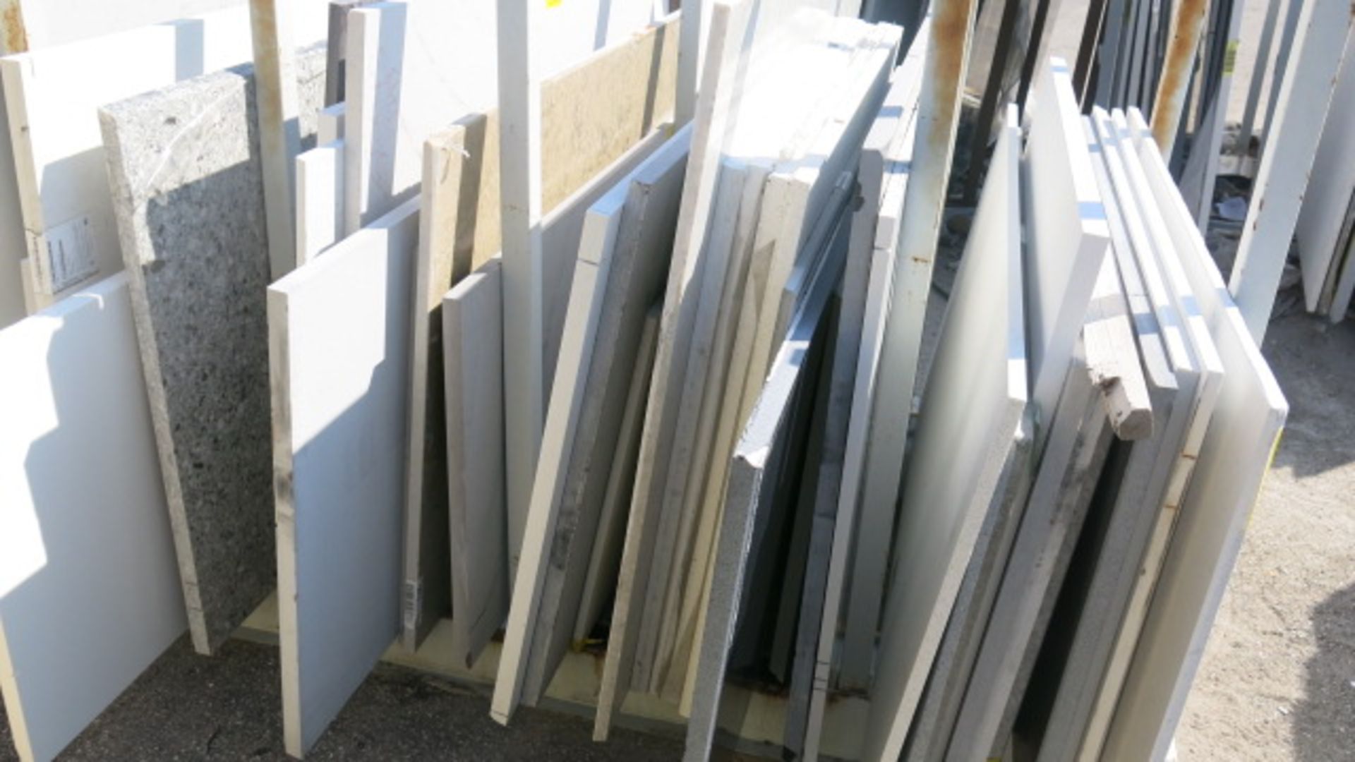 LOT OF (69) ASSORTED QUARTZ SLABS COMPRISED OF (53) HALF CUT SLABS, 1 1/4" AND (16) HALF CUT - Image 2 of 3