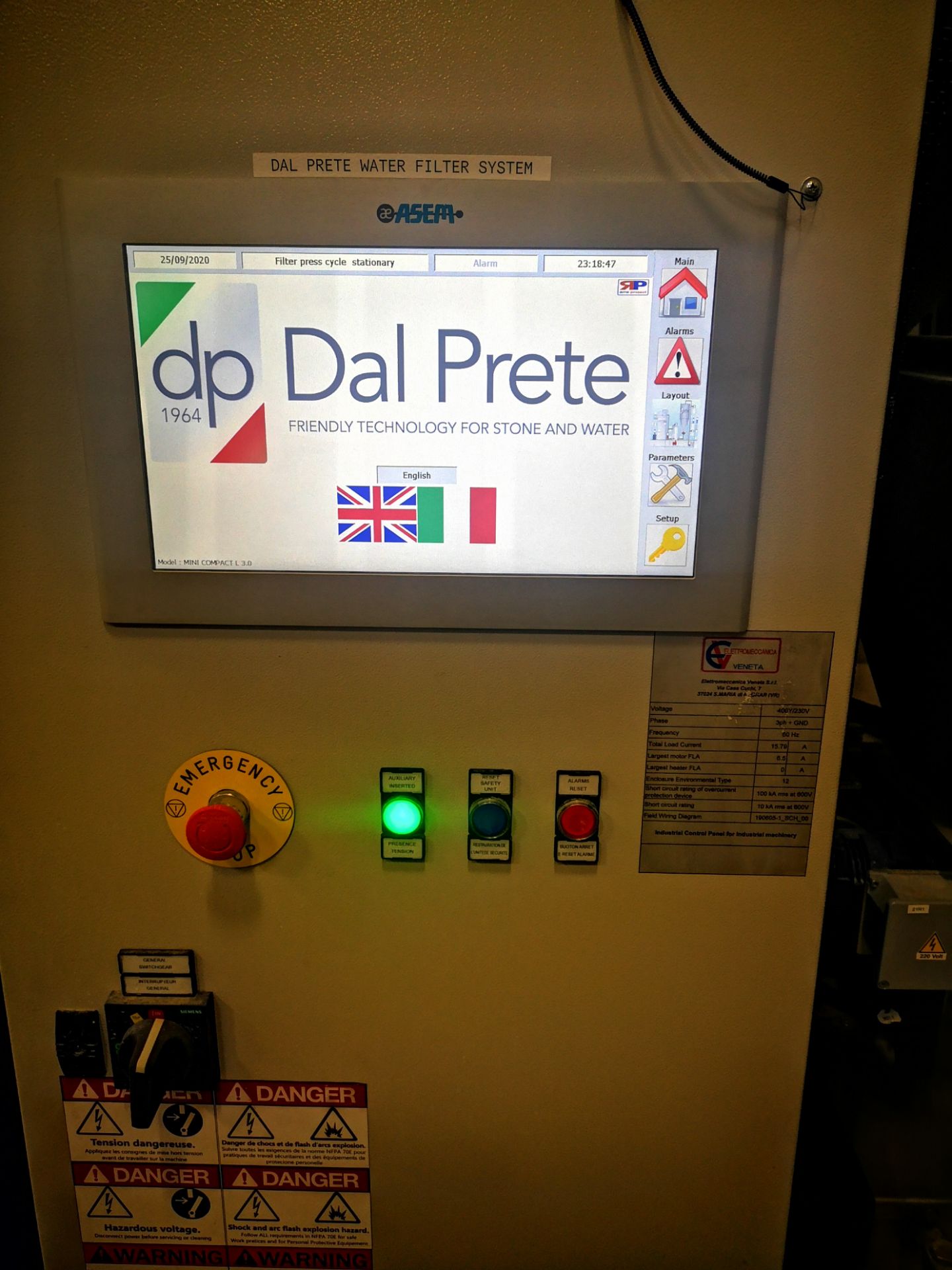 DAL PRETE, MINI COMPACT 3.0, WASTEWATER TREATMENT SYSTEM, S/N 121-19, 2019,(RIGGING $4650), $150,000 - Image 13 of 13