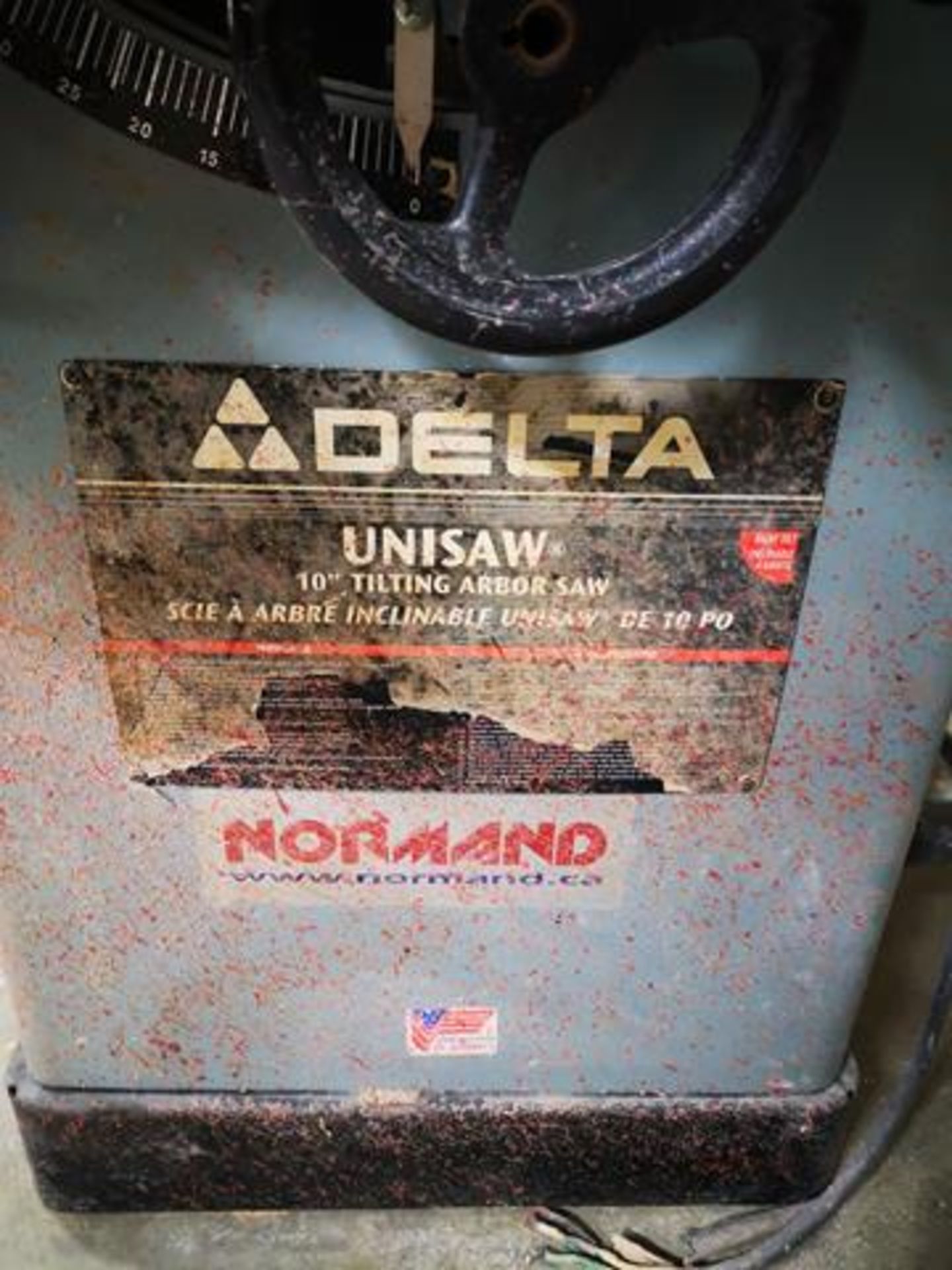 DELTA, UNISAW, 10", TABLE SAW (RIGGING $100) - Image 3 of 3